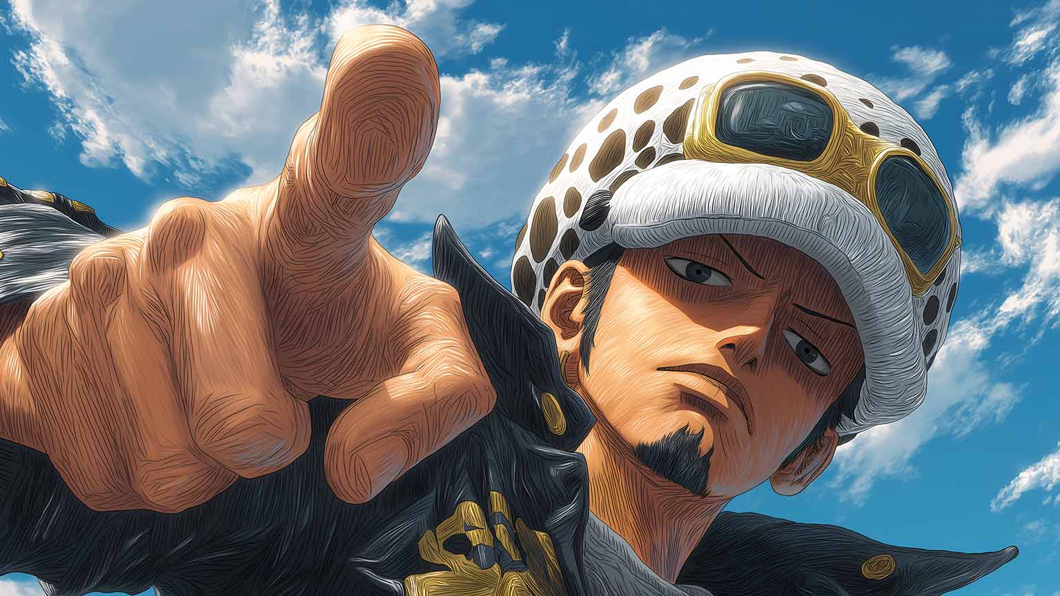 1536x864 Free One Piece Trafalgar Law 4K Desktop Wallpaper