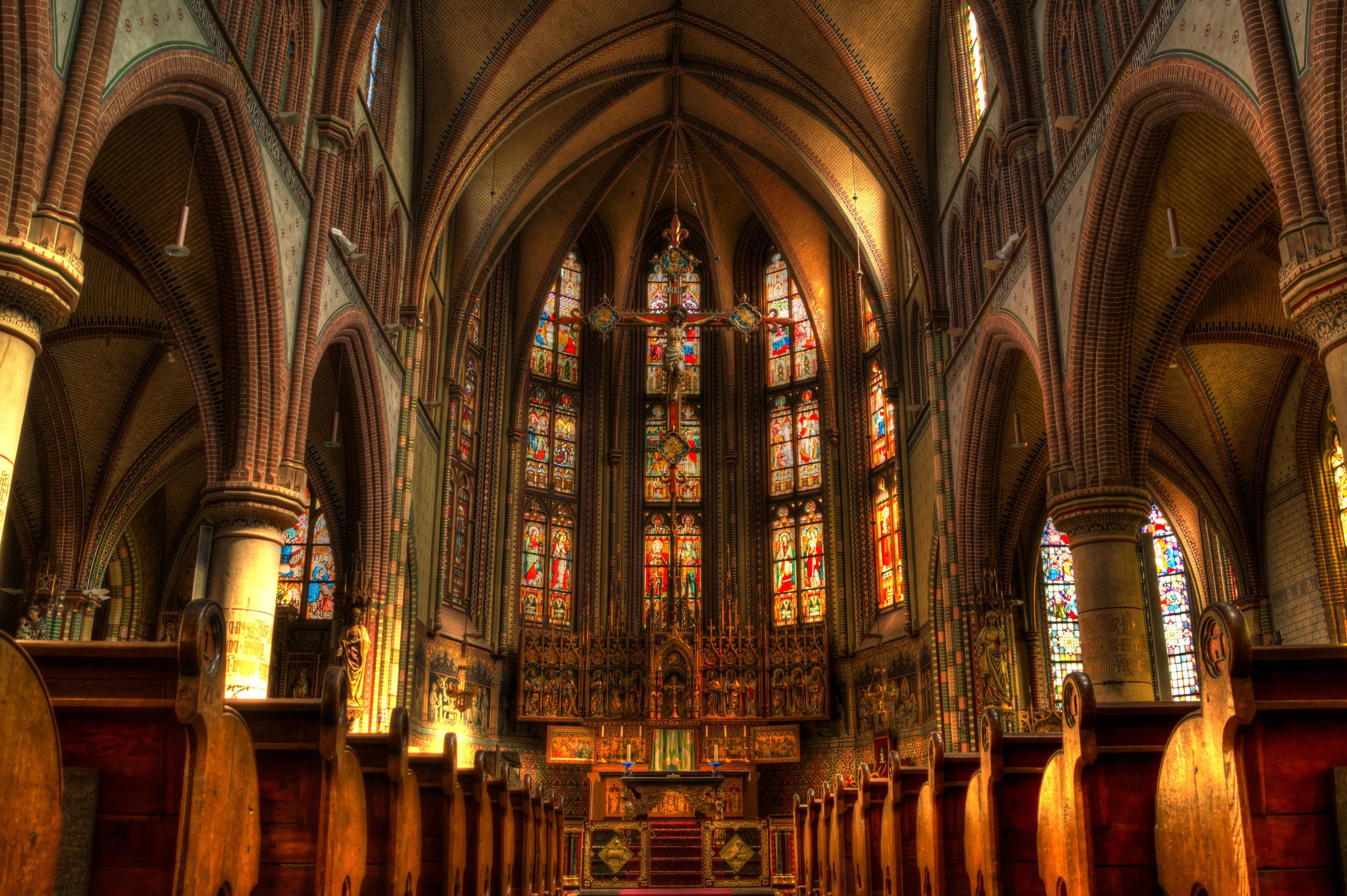 4803x3196 Free picture: church, cathedral, architecture, religion, art, dark, altar, ceiling