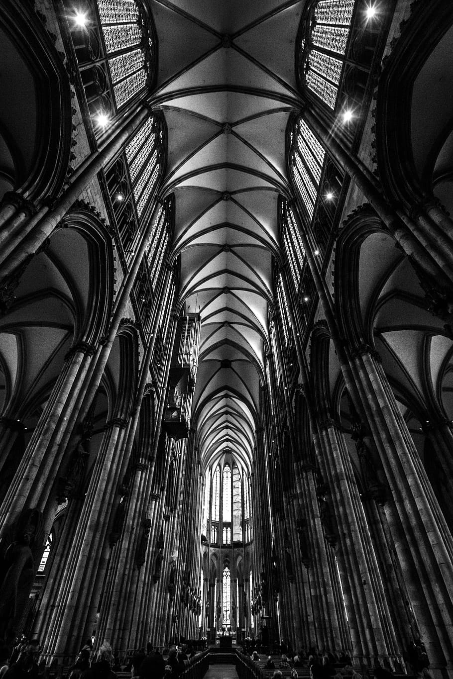 910x1365 cologne, germany, cologne cathedral, architecture, köln, white, black, dome