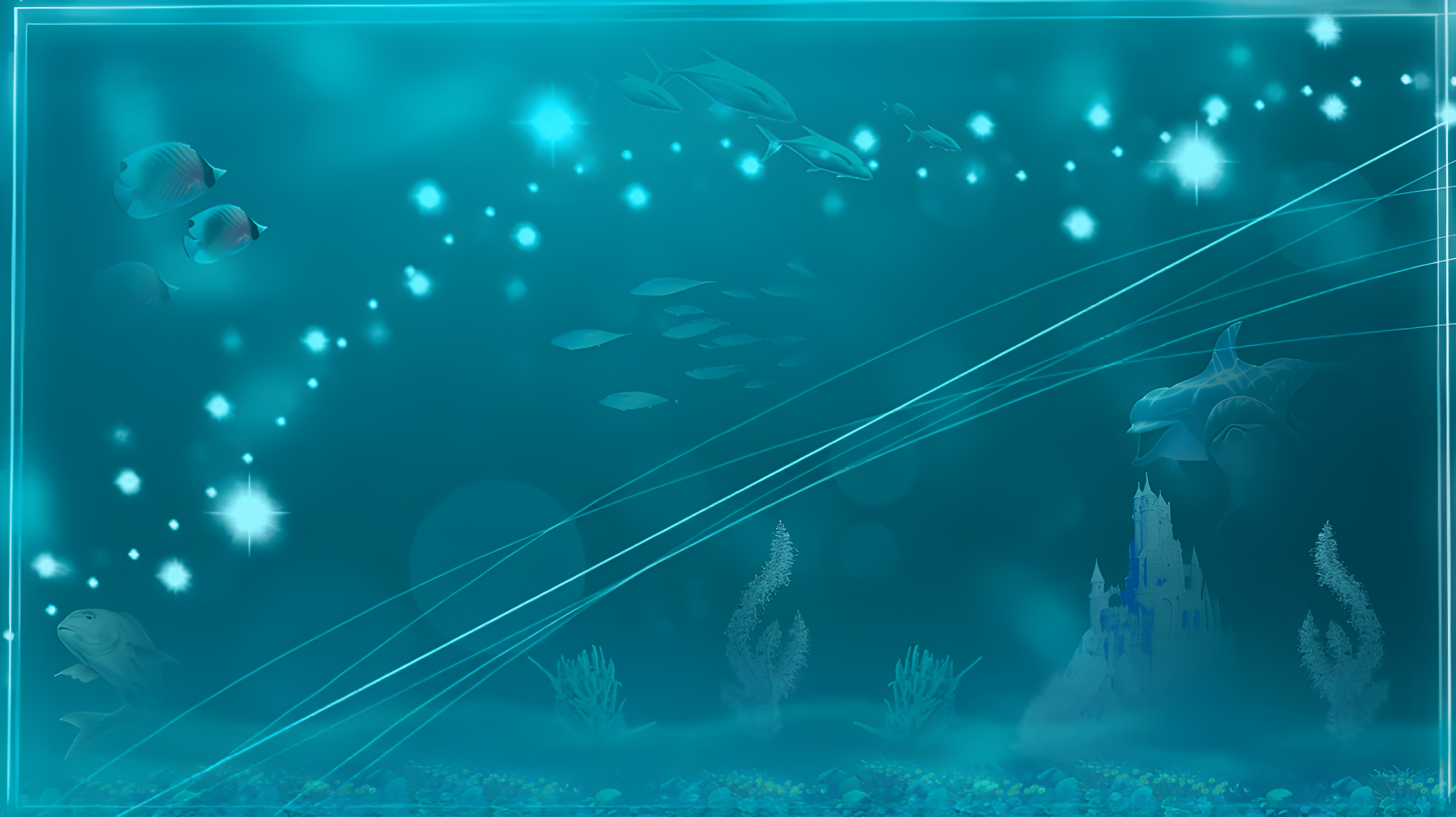 3736x2096 Helvetica Aqua Art