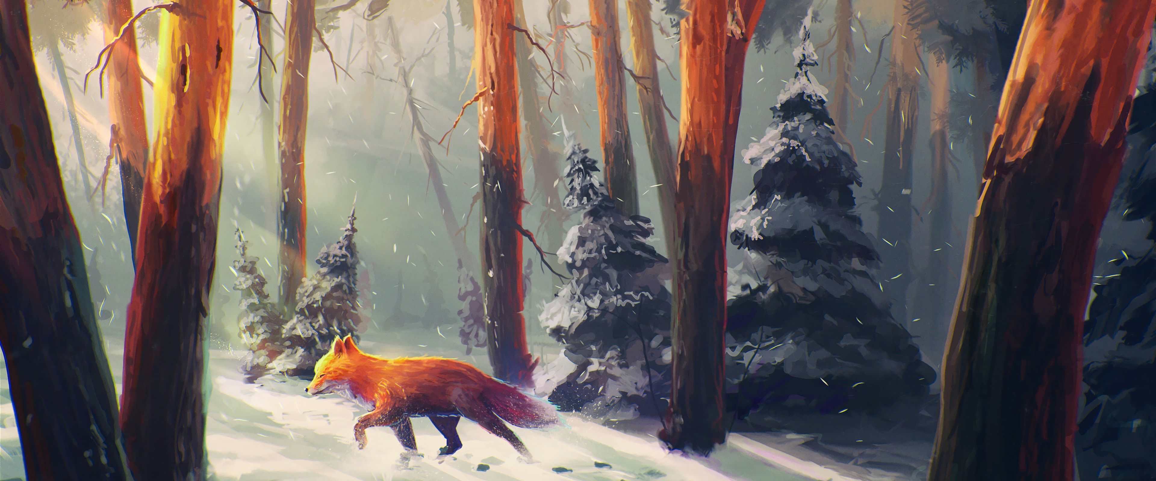3840x1600 4k Ultrawide Forest Wallpaper