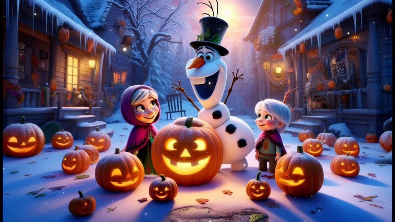 1280x720 Olaf’s Snowy Halloween: Spooky Fun in Arendelle! Sooper Kids Song with Lyrics