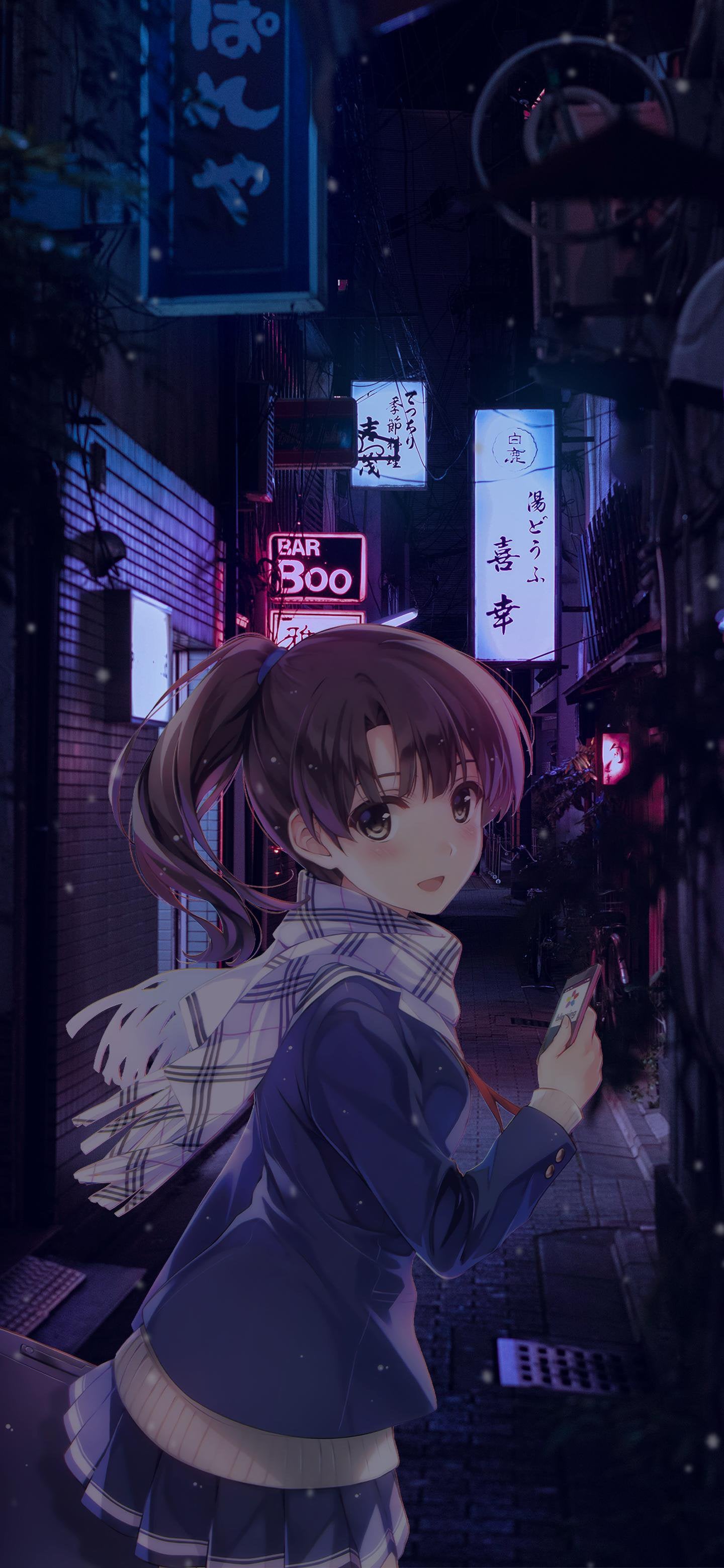 1440x3120 Saenai Heroine Phone Wallpaper