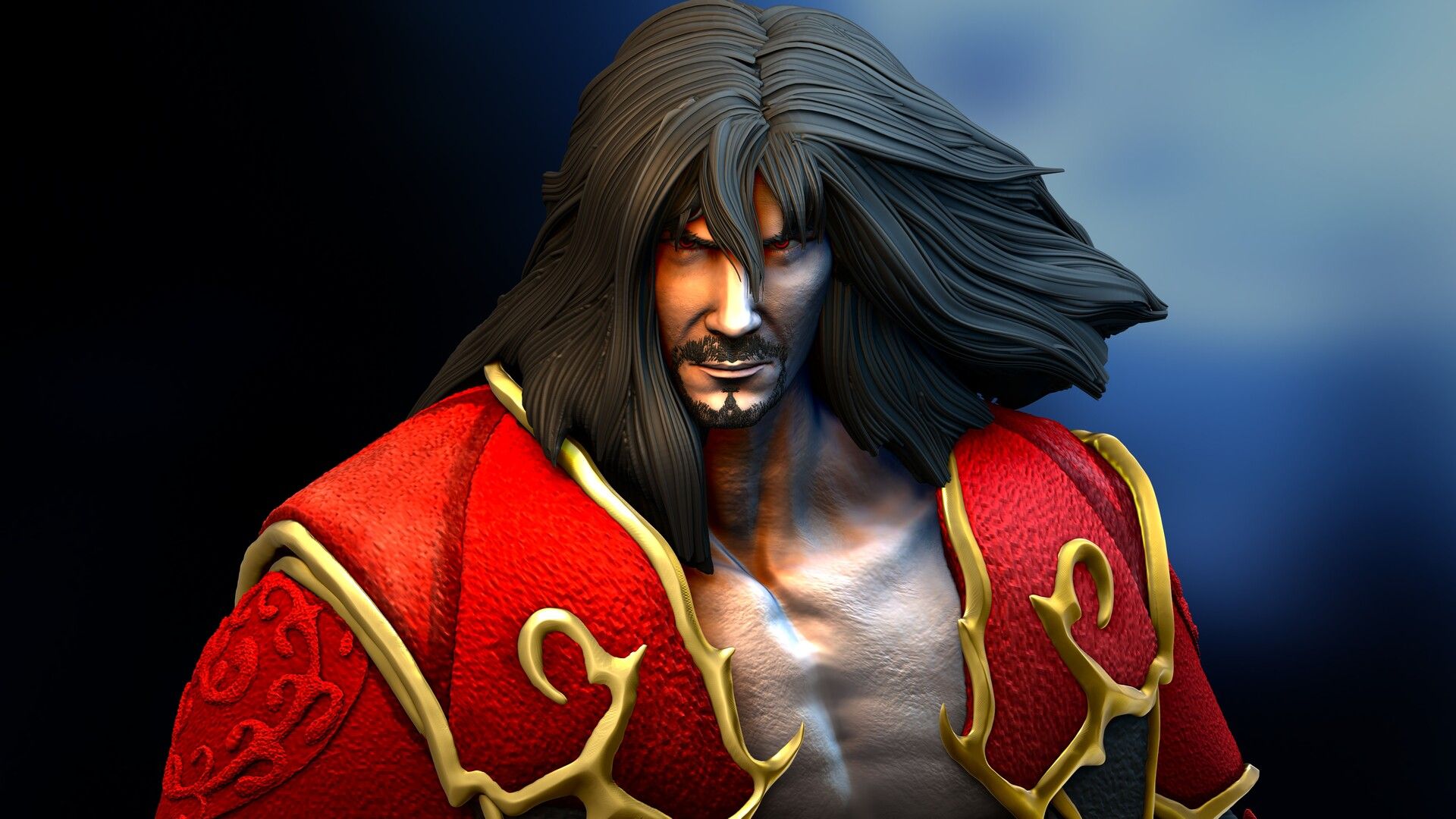 1920x1080 Castlevaniaácula (Gabriel Belmont) from Lords of shadow 2 FanArt 3D Print
