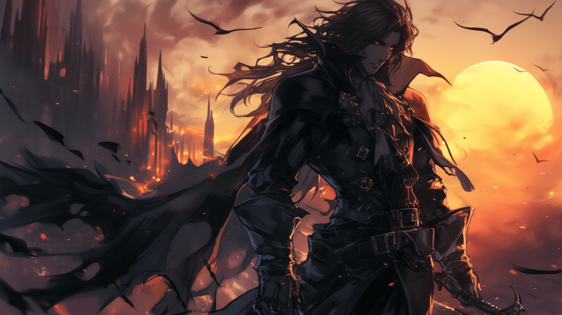 1920x1076 HD Wallpaper: Gabriel Belmont vs. Dracula in Castlevania
