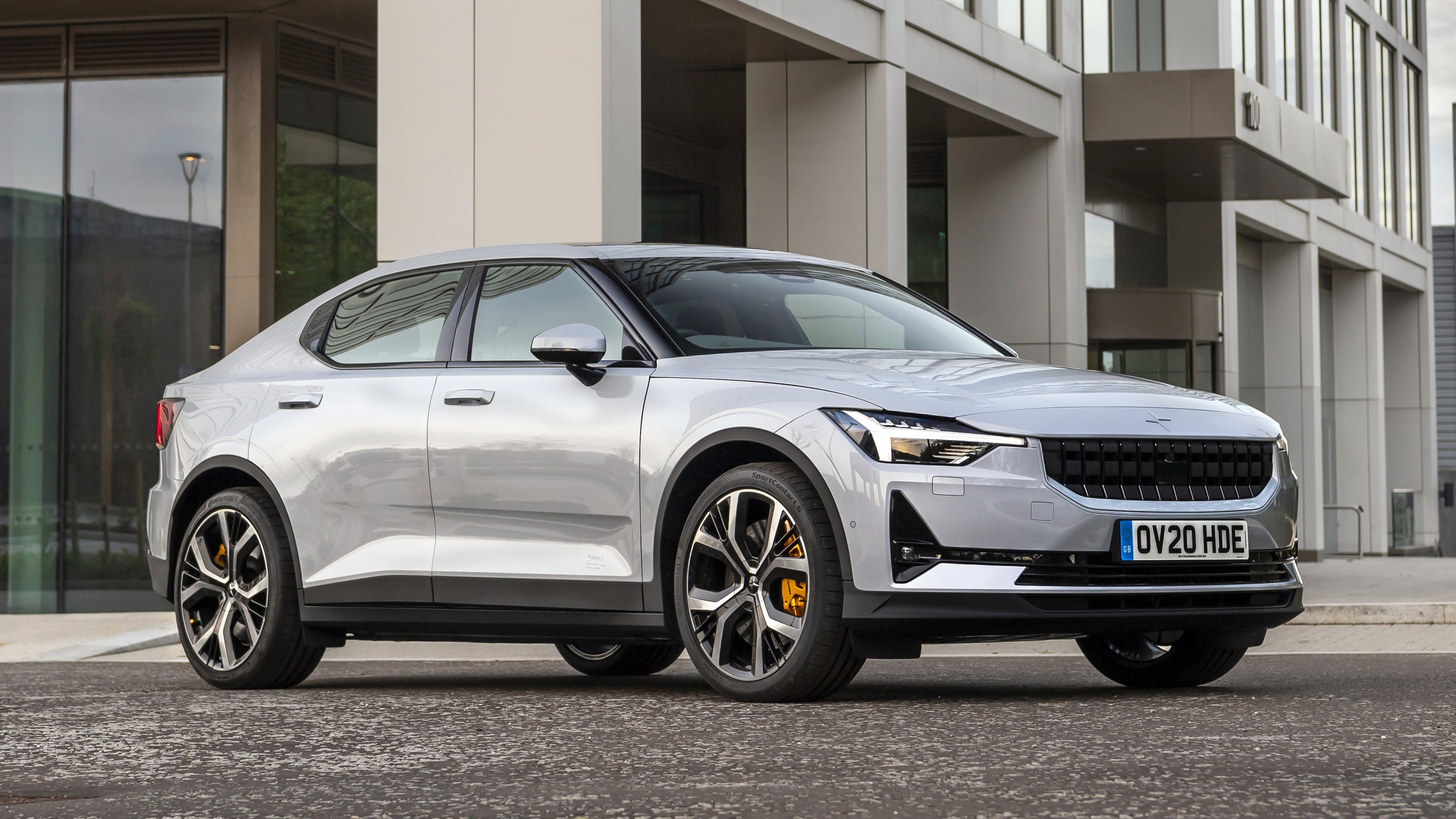 3840x2160 Silver Polestar 2 2020 4K HD Cars Wallpaper