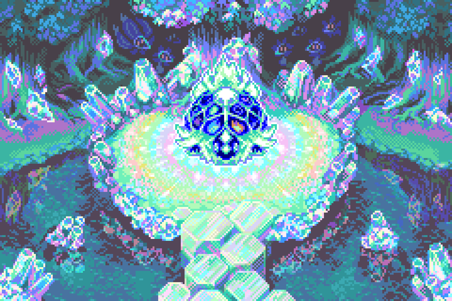 1920x1280 Legendary Terapagos animation in Mystery Dungeon style
