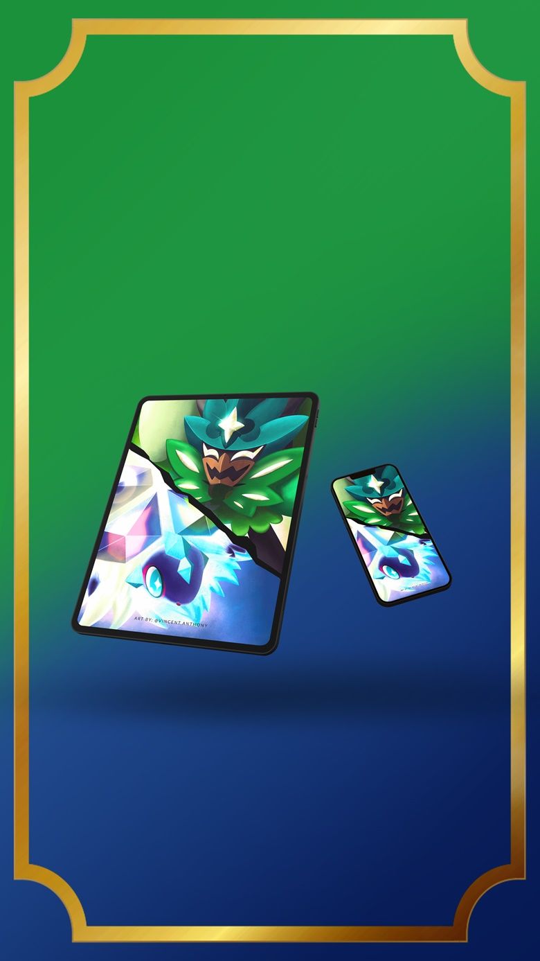 780x1387 Ogerpon & Terapagos Wallpaper Set