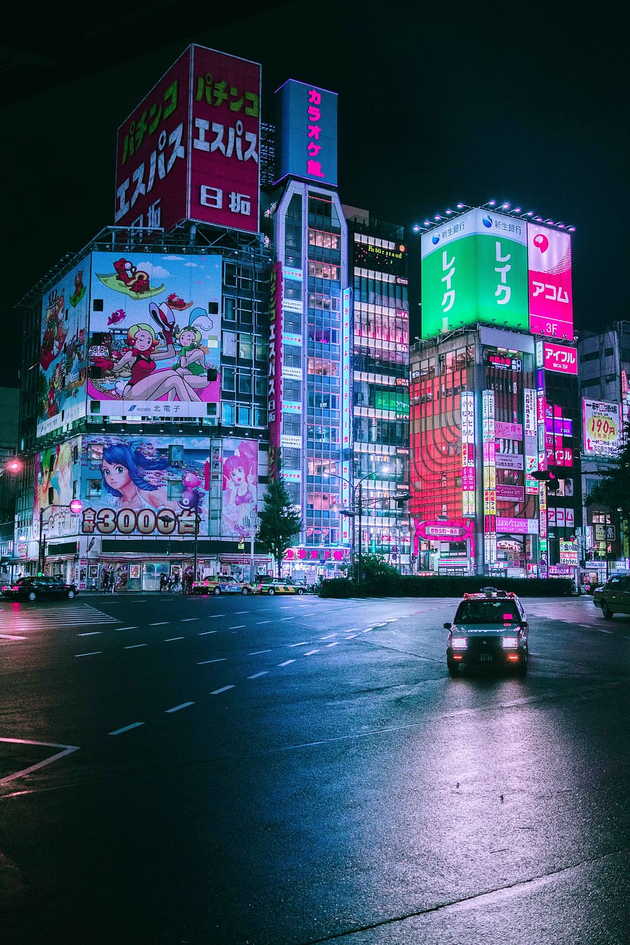 910x1364 Tokyo night car 1080P, 2K, 4K, 5K HD wallpaper free download, sort