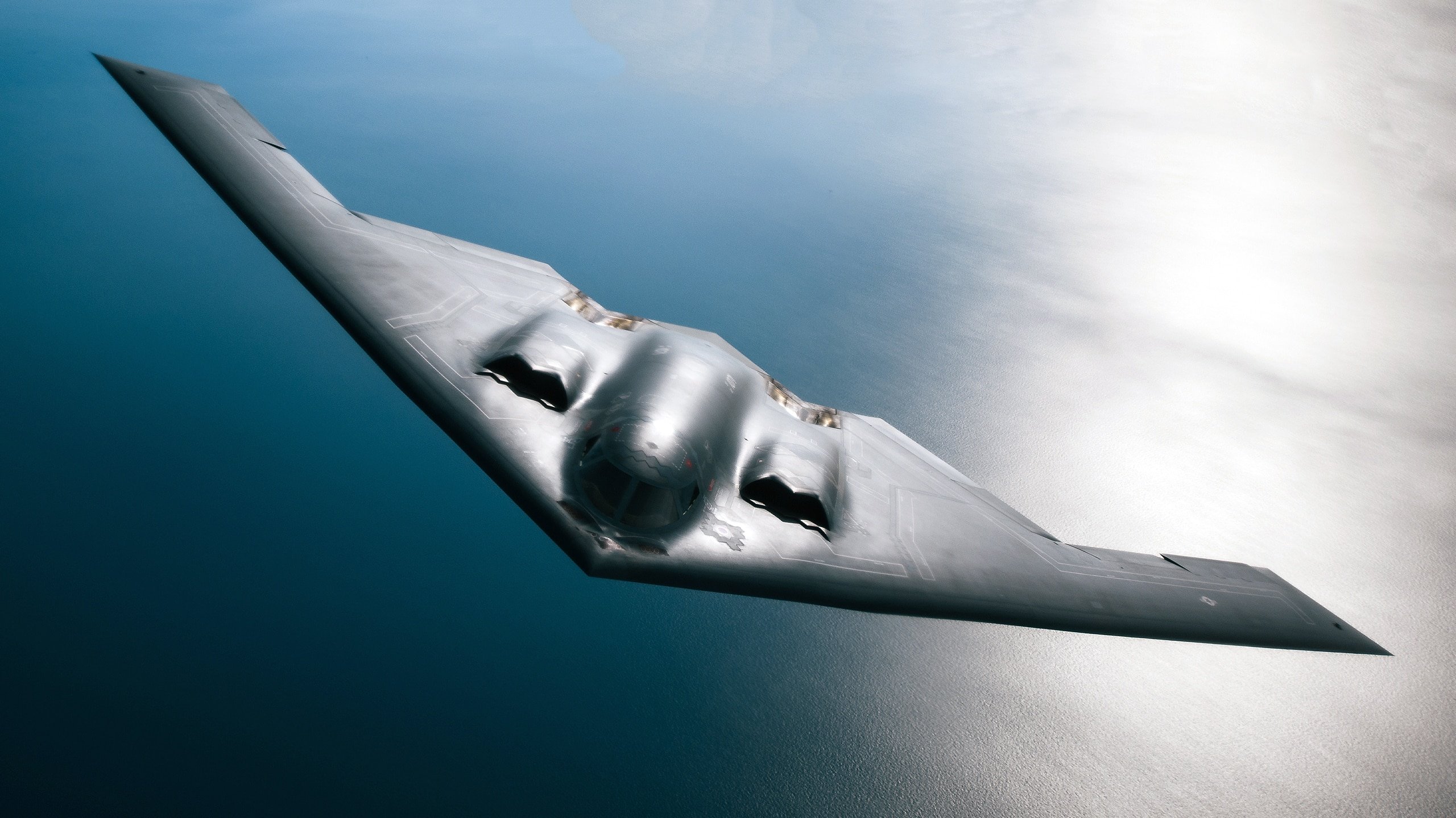 2560x1440 HD Wallpaper Of The Northrop Grumman B 2 Spirit Aircraft