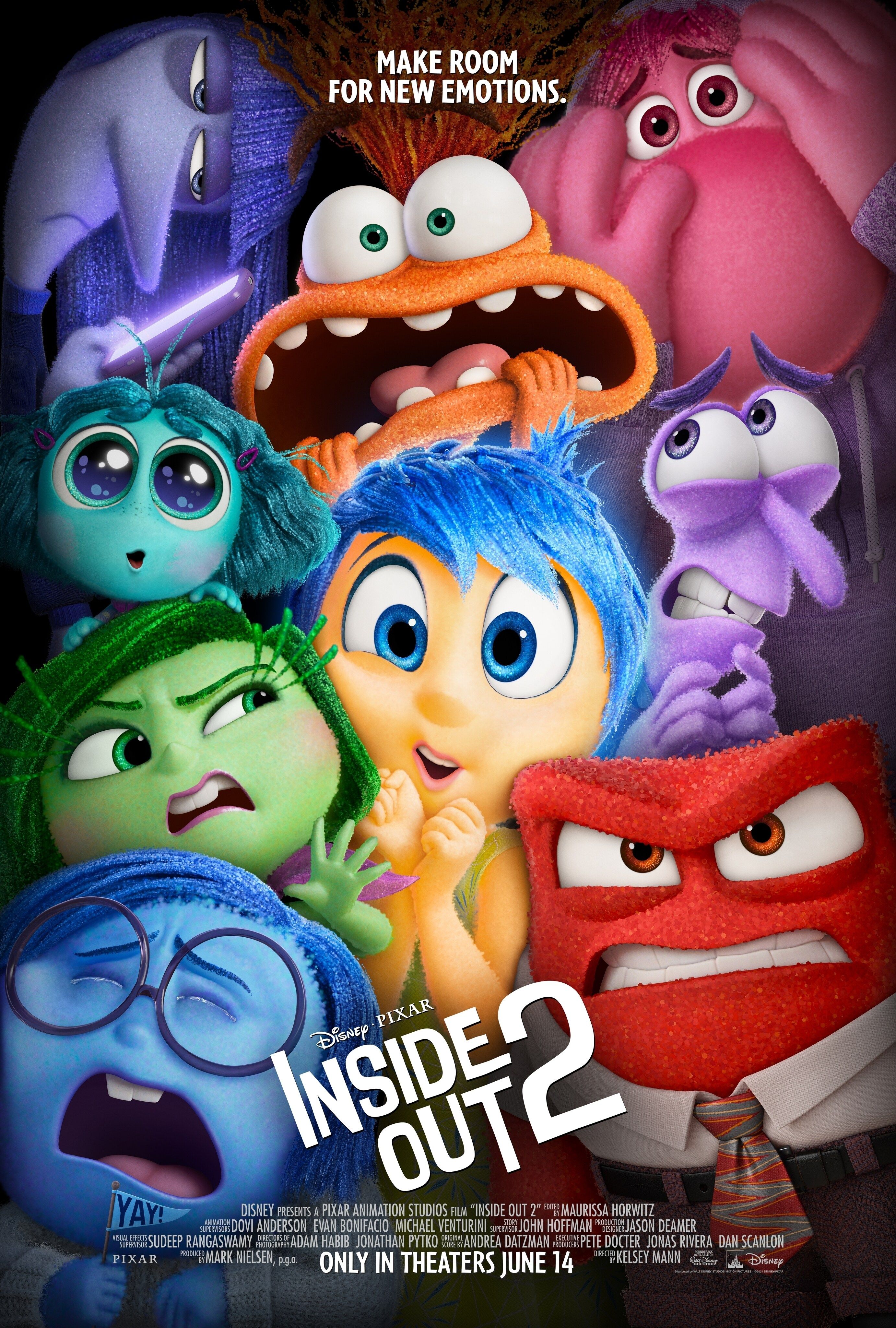 2764x4096 Pixar's Inside Out 2 Wallpaper