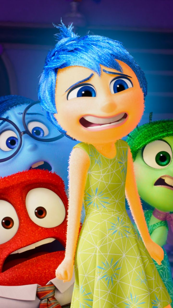 720x1280 Inside Out 2 Wallpaper 4K, Animation movies, Pixar movies