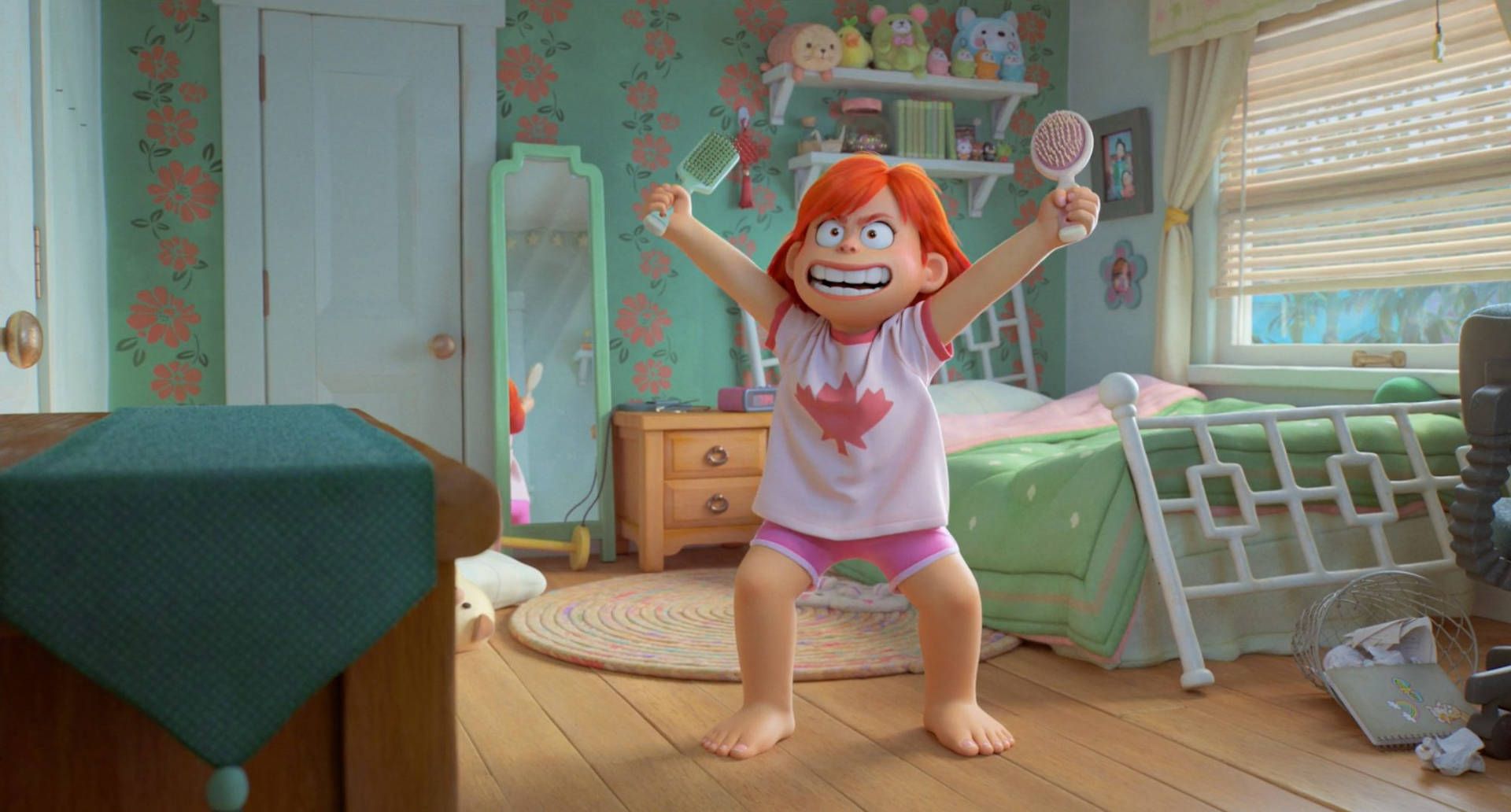 1920x1032 Download Meilin Lee, the Protagonist of Pixar's Turning Red Wallpaper