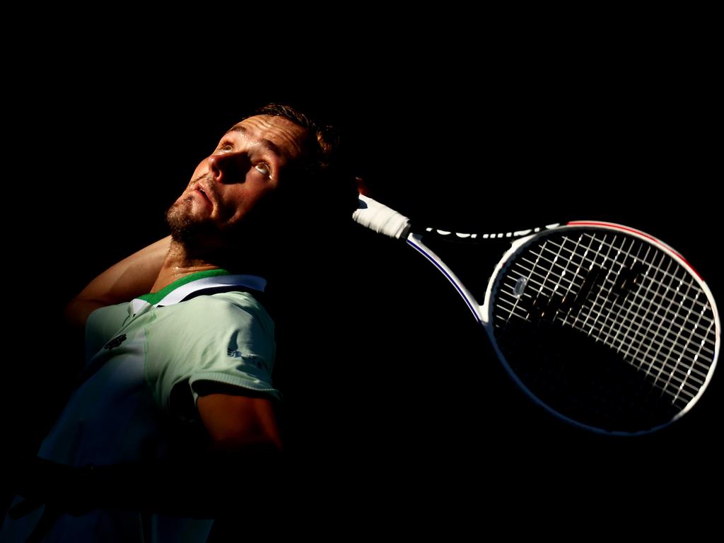 1024x768 Australian Open 2022. Medvedev, man of many moods