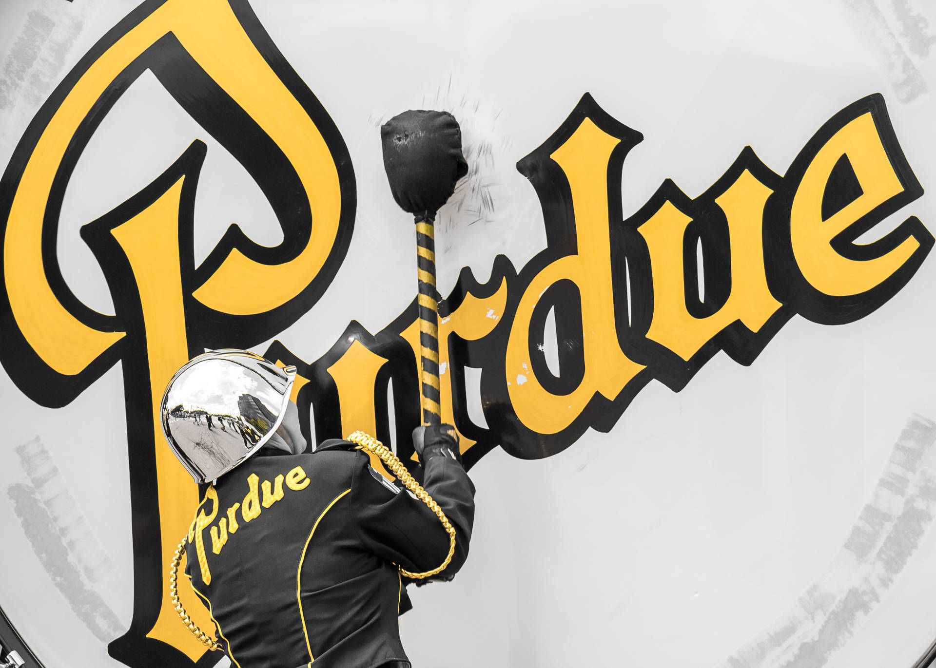 1920x1371 Download Giant Purdue University Drum Wallpaper