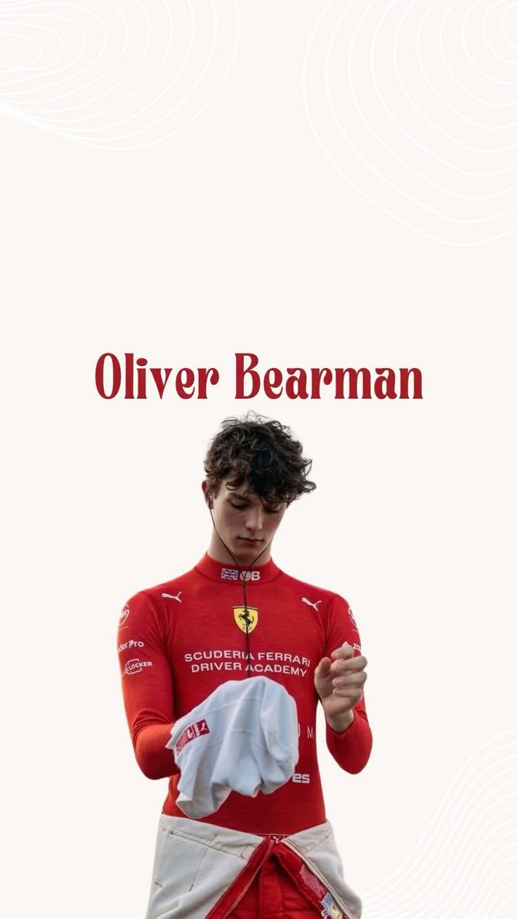 736x1308 Ollie Bearman formula 1 wallpaper