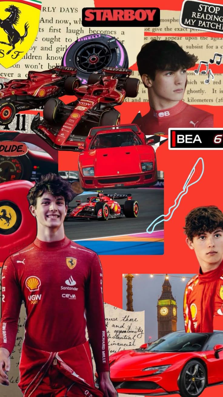 736x1308 Oliver Bearman Ferrari #f1 #f1driver #ferrari