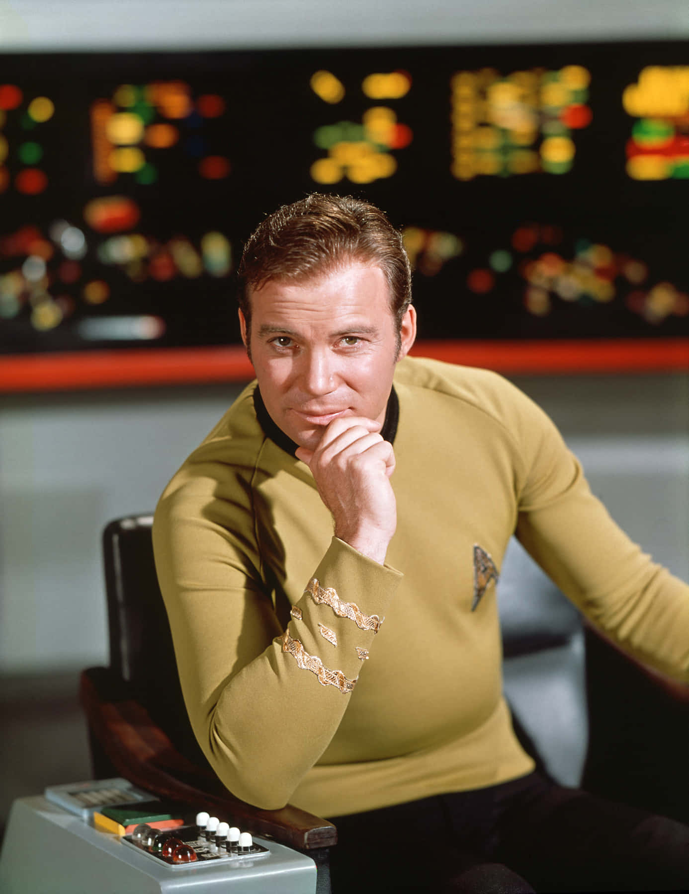 1386x1800 Download Legendary William Shatner exuding sophistication and timeless charm Wallpaper