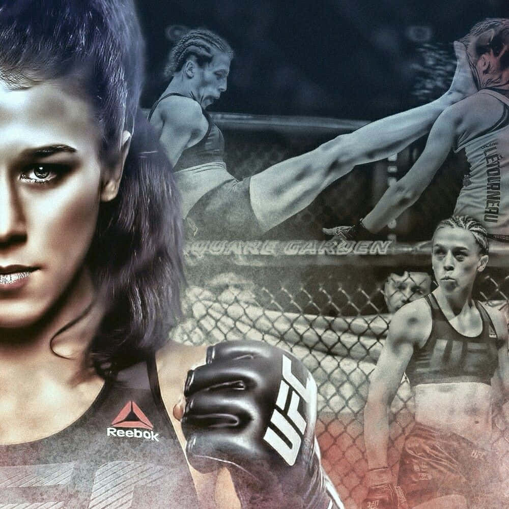 1000x1001 Download Intense View of Joanna Jedrzejczyk Warrior of the Ring Wallpaper