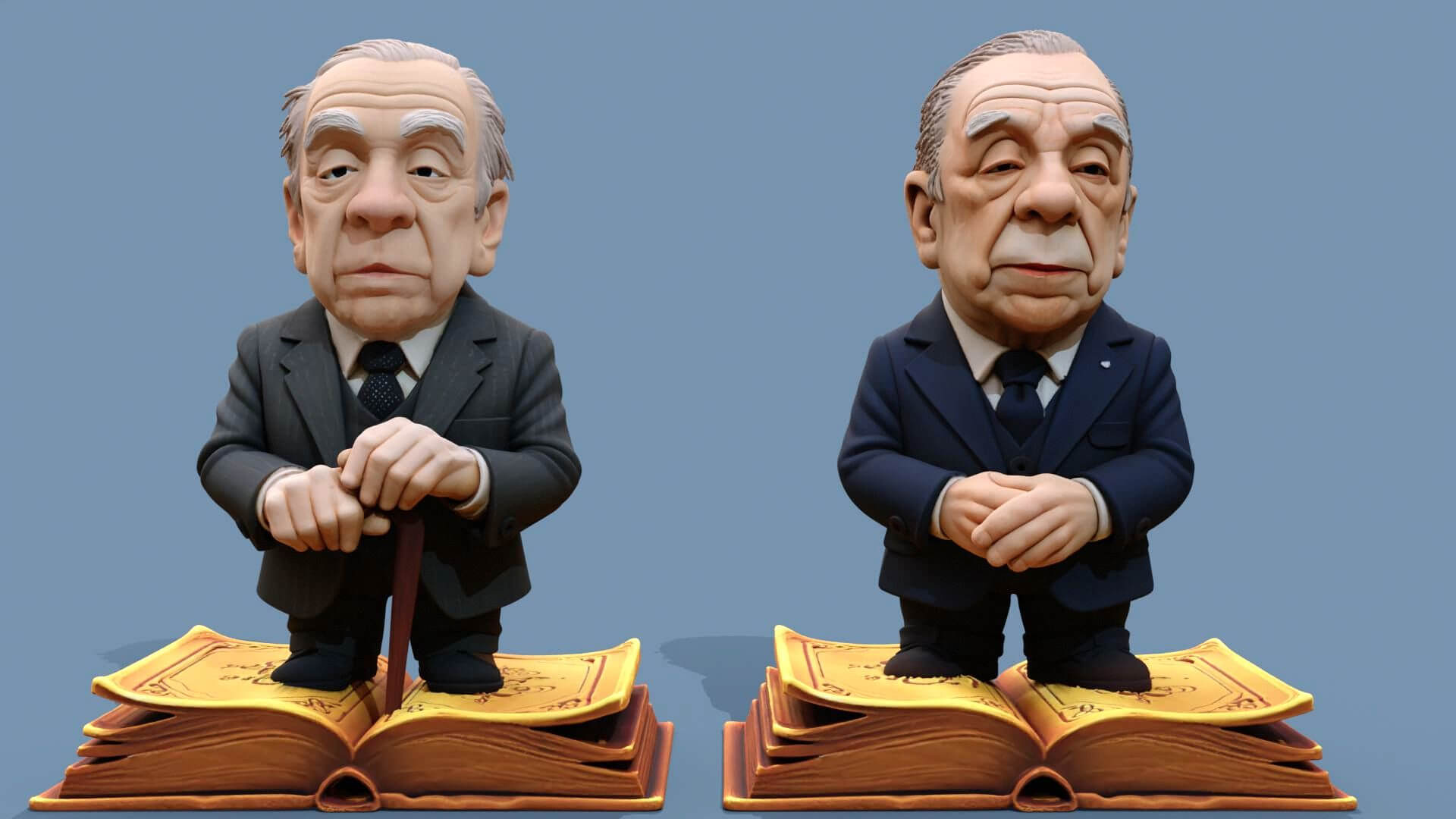 1920x1080 Jorge Luis Borges Chibi Printable