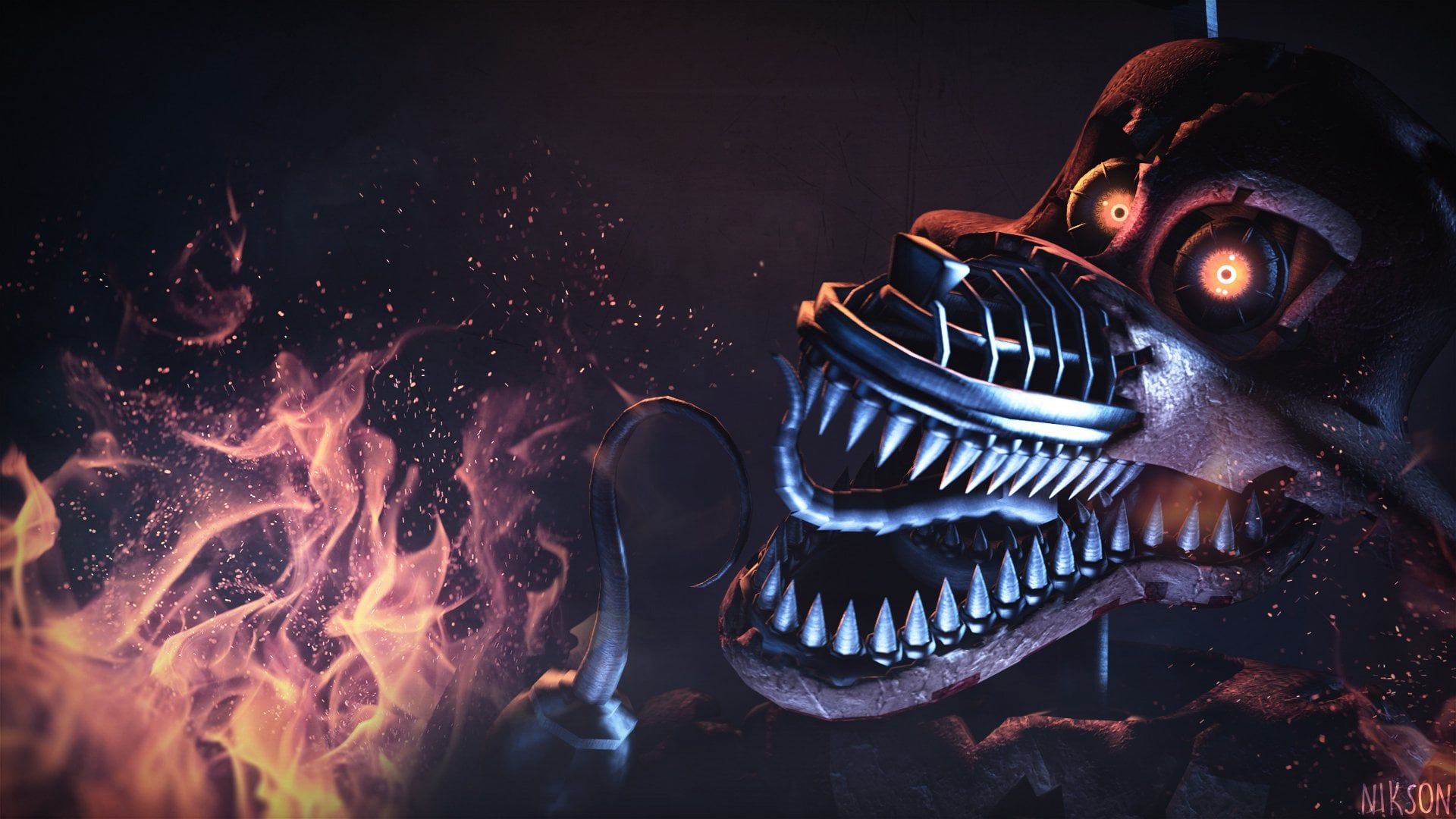 1920x1080 Nightmare Foxy