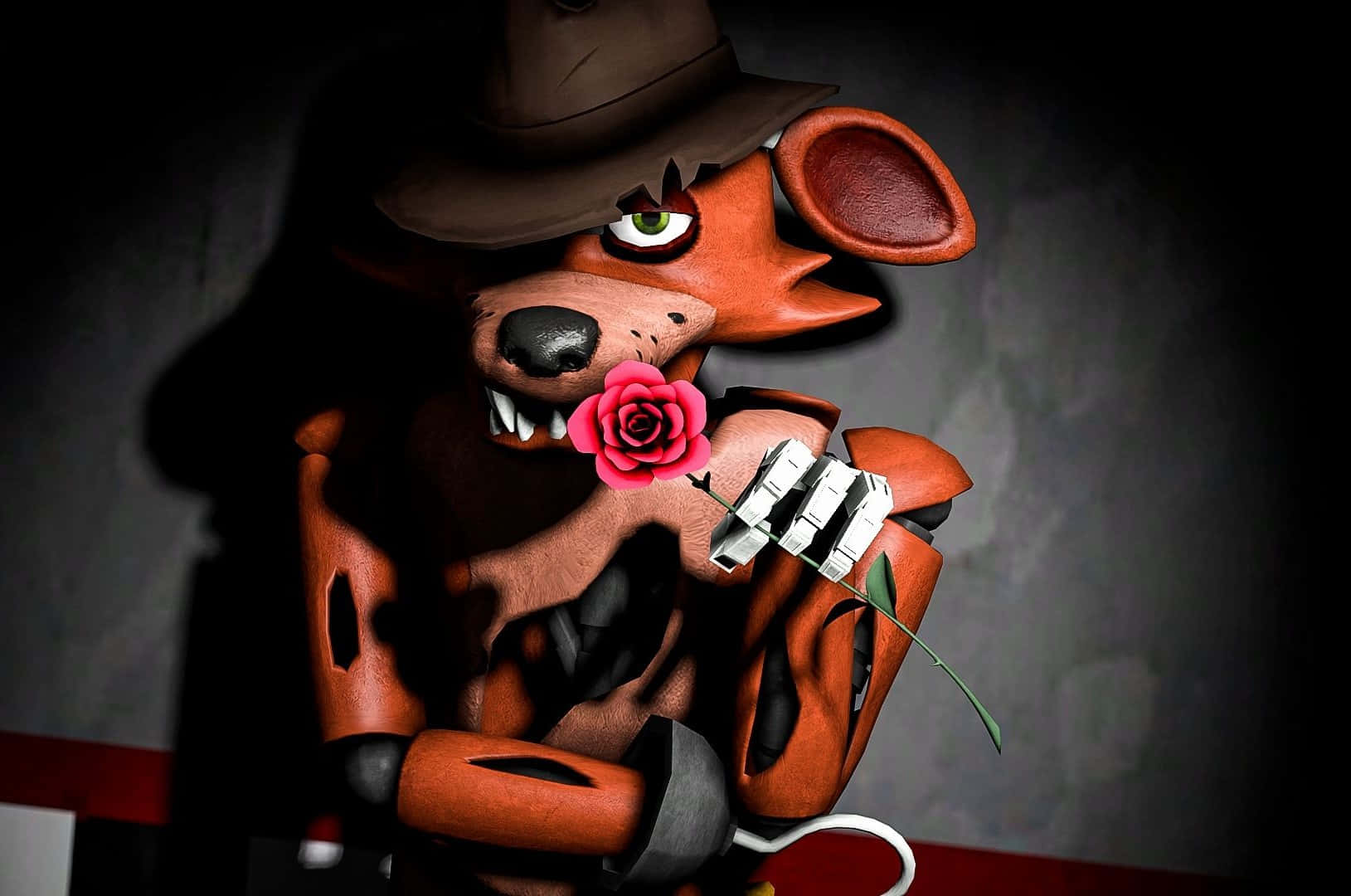1629x1080 Download Mysterious Foxy the Pirate Artwork Wallpaper