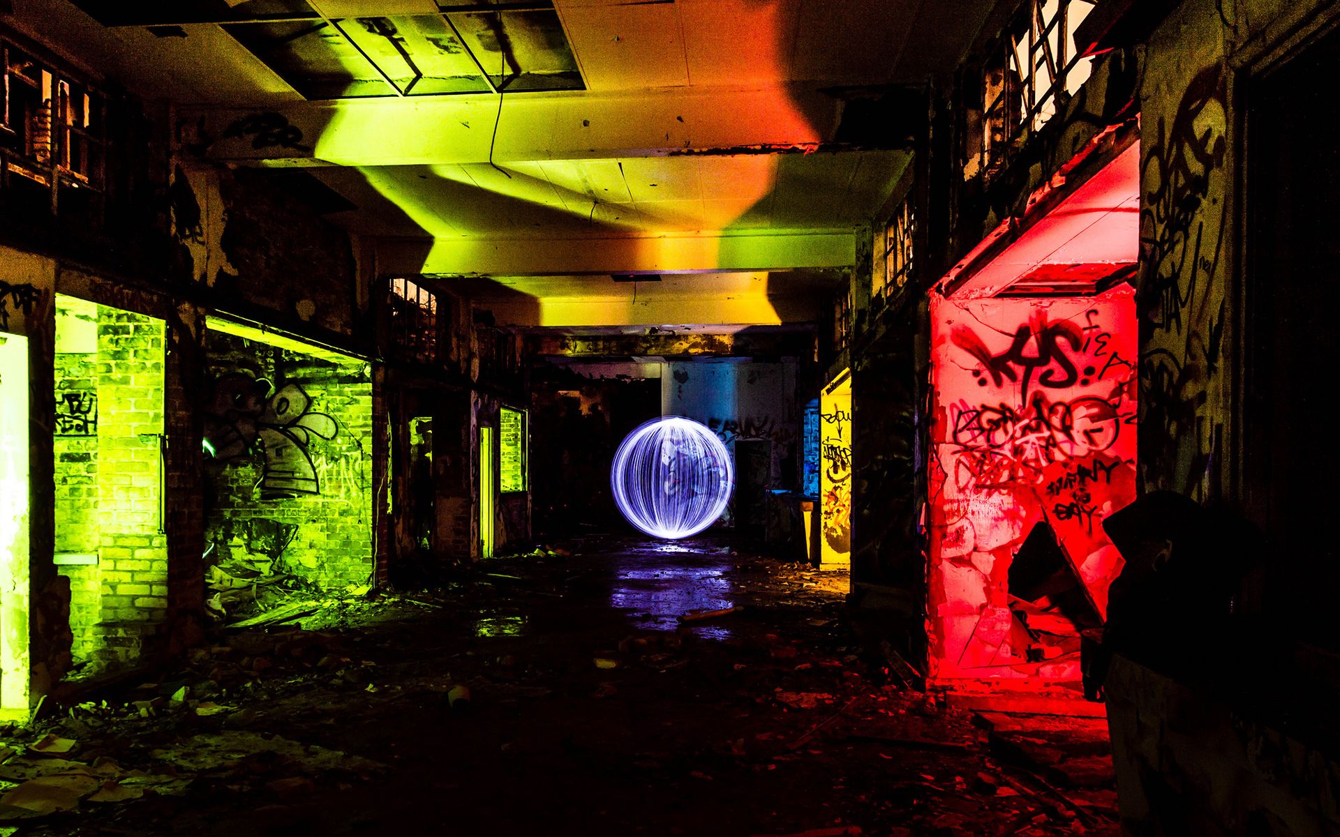 1920x1200 painting, Graffiti, Urban, Decay, Abandon, Deserted, Ruin, Psychedelic, Architecture, Buildings, Color Wallpaper HD / Desktop and Mobile Background