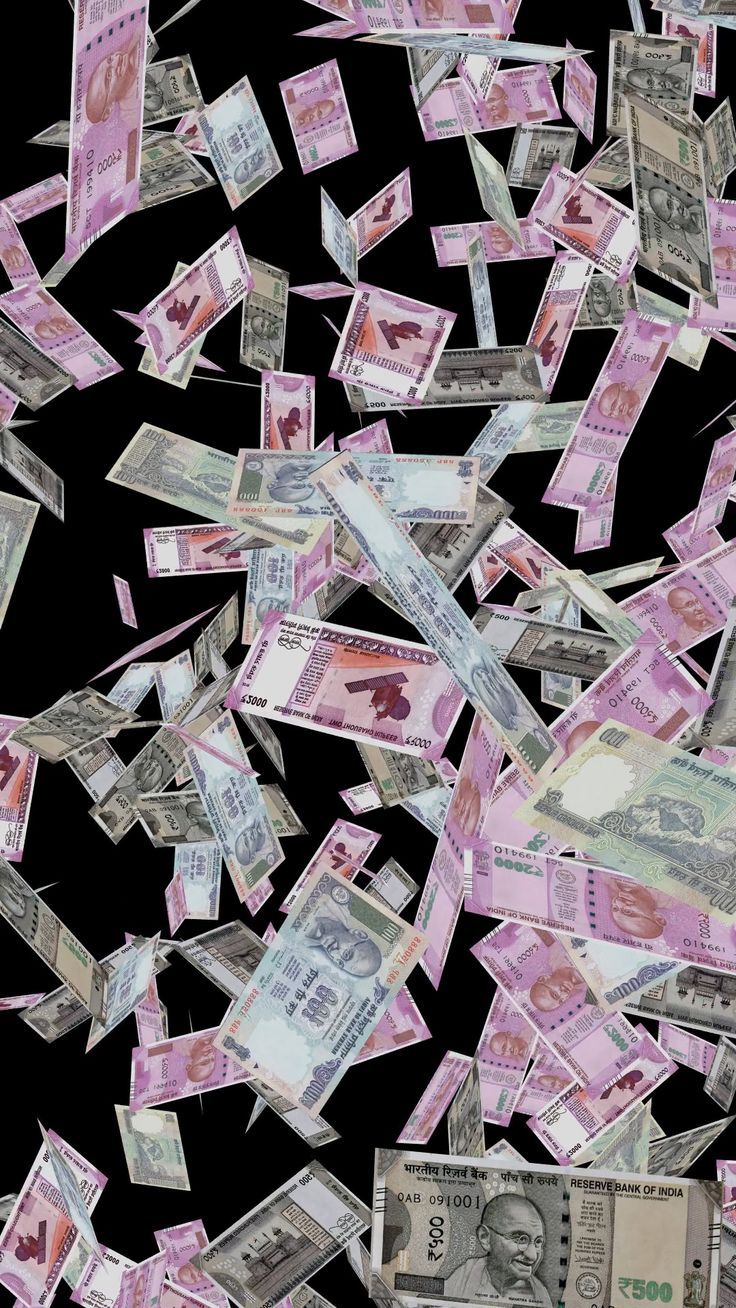 736x1308 Raining Money Wallpaper