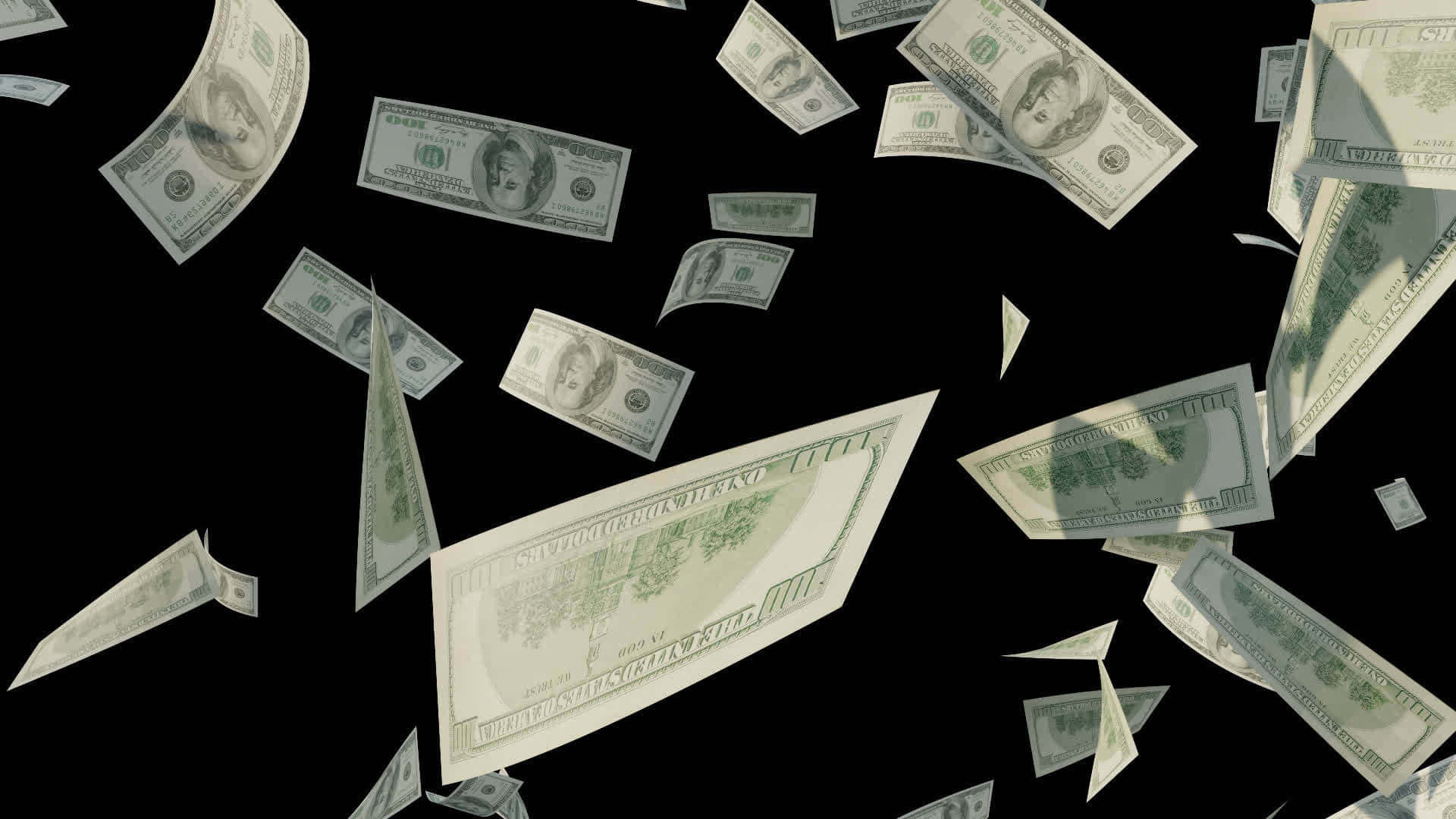 1920x1080 Raining Money Wallpaper