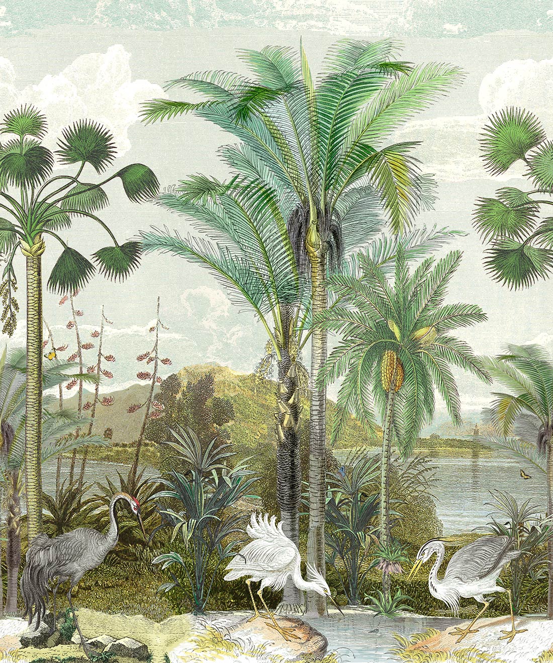 1100x1320 South Asian Subcontinent Mural • Tropical Mural