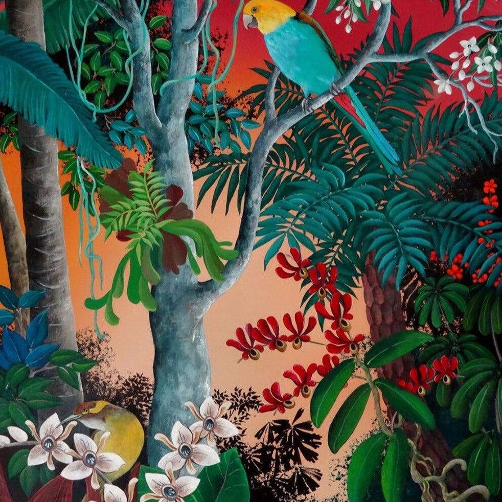 982x982 Custom Mural Wallpaper Southeast Asian Tropical Rainforest (㎡)