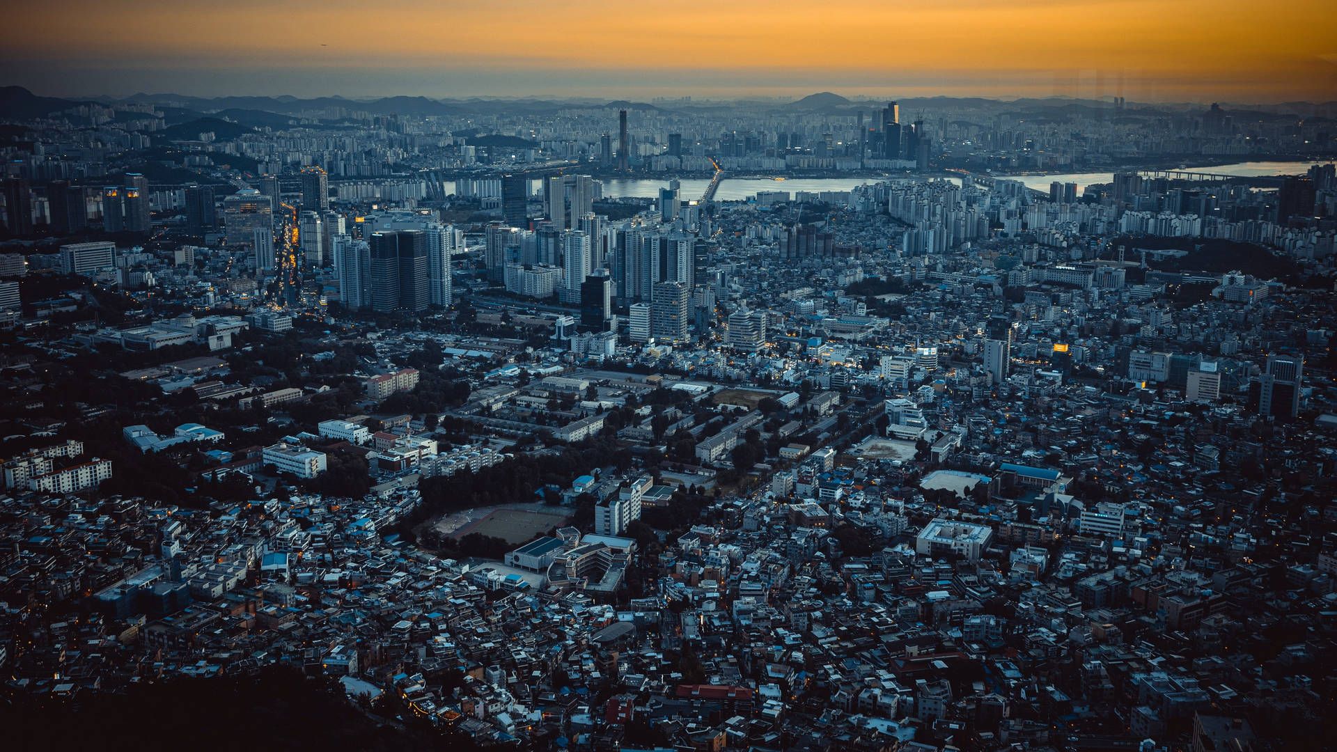 1920x1080 Download Asian City Seoul South Korea Wallpaper