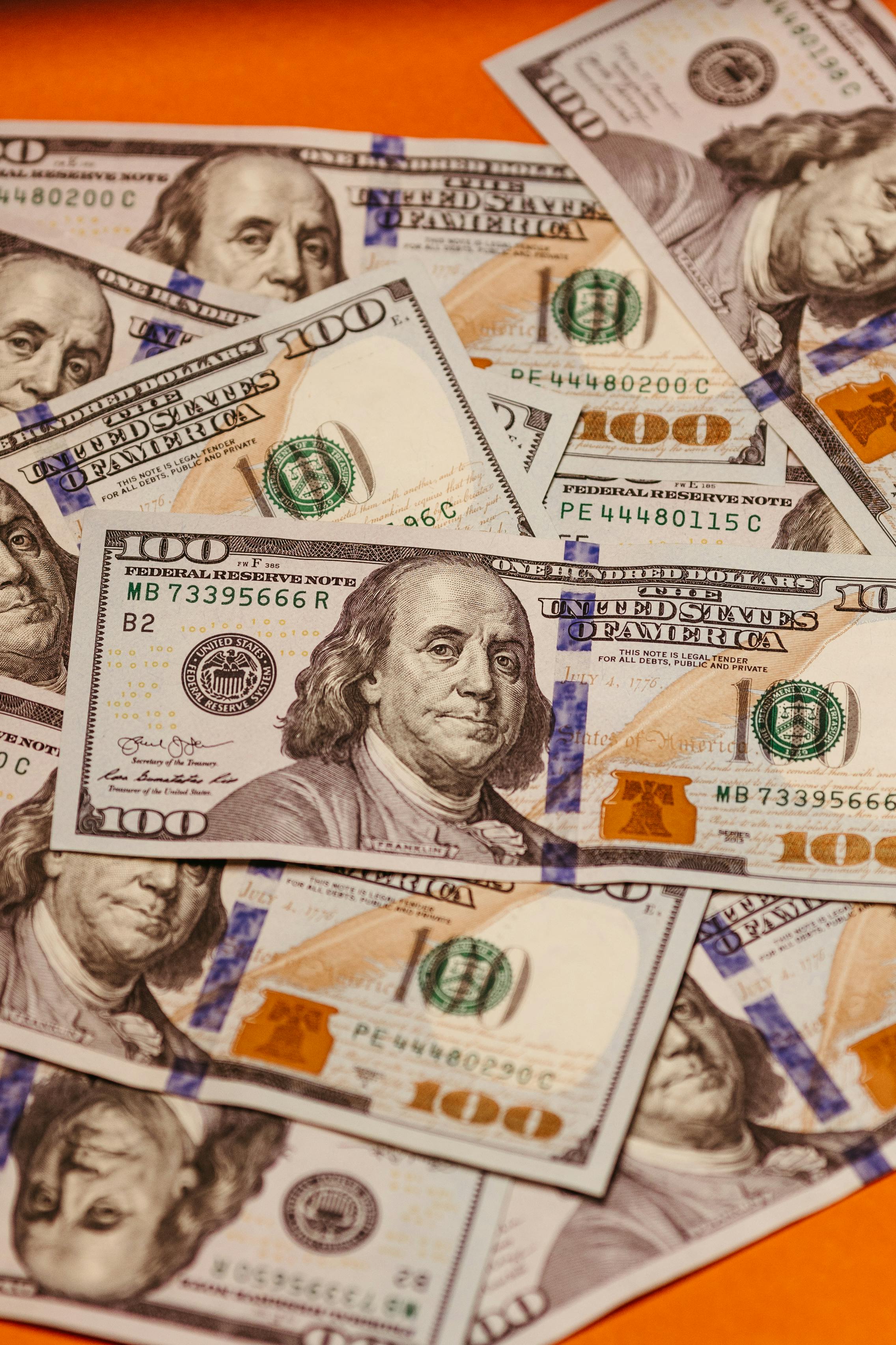2272x3408 Close Up Of A One Hundred Dollar Bill · Free