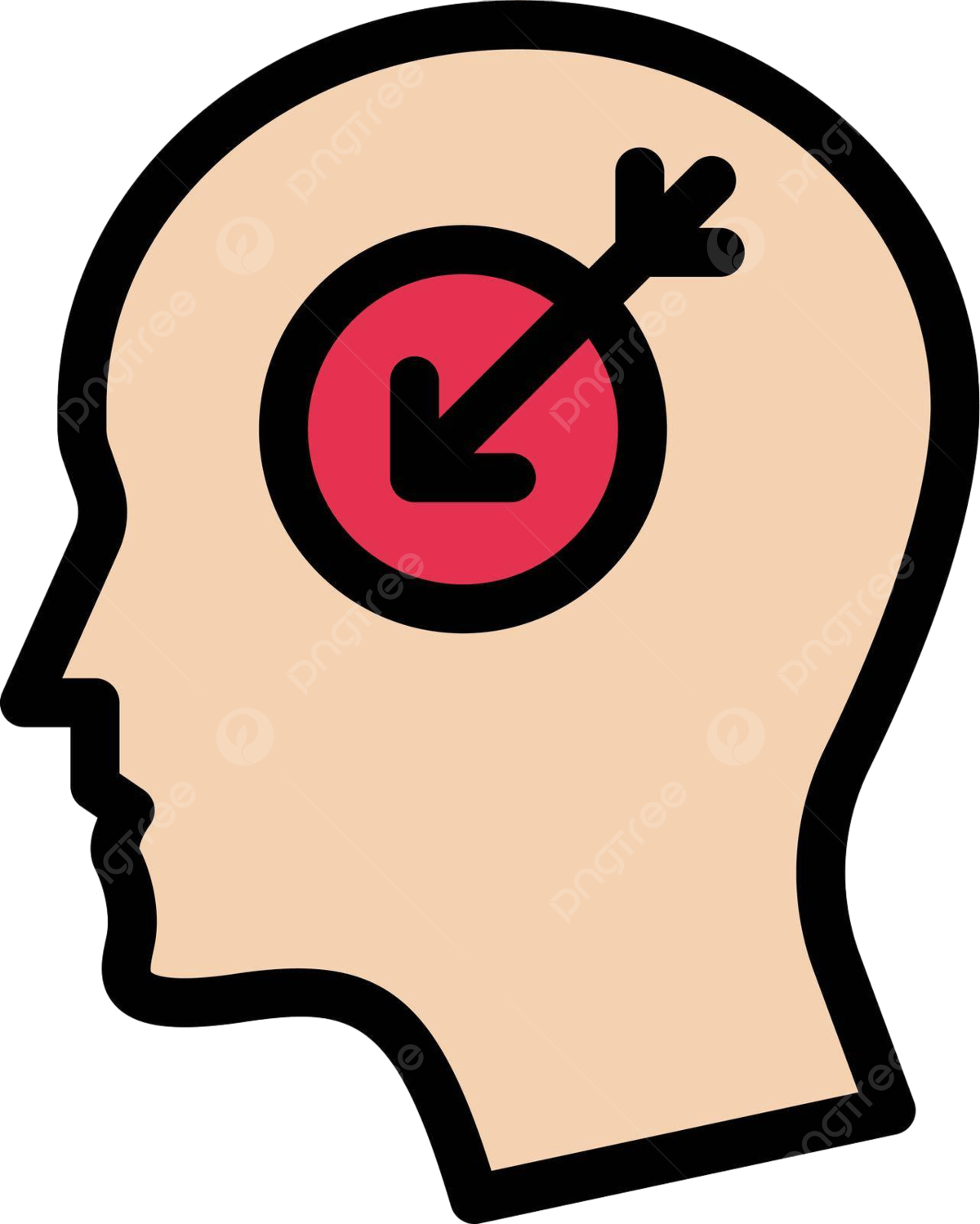 1200x1498 Mind Target Goal Success Imagination Mindset Vector, Success, Imagination, Mindset Illustration Background And Wallpaper For Free Download