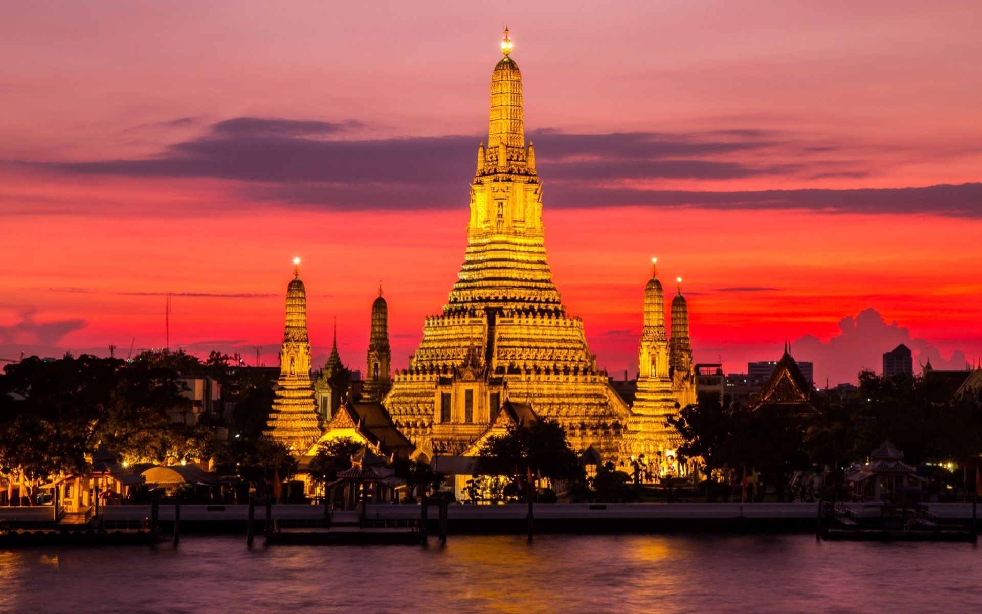 1920x1200 Download Religious Wat Arun Temple HD Wallpaper