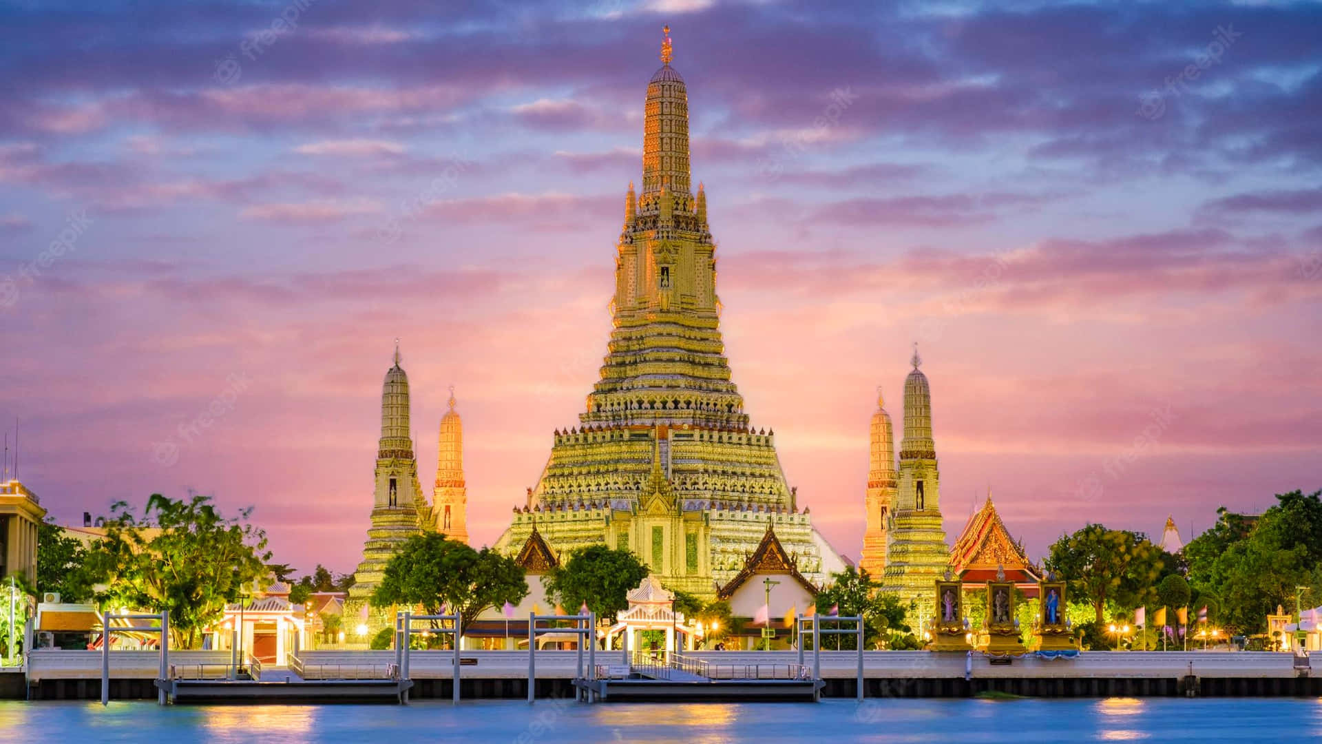 1920x1080 Download Photograph Of Wat Arun Wallpaper