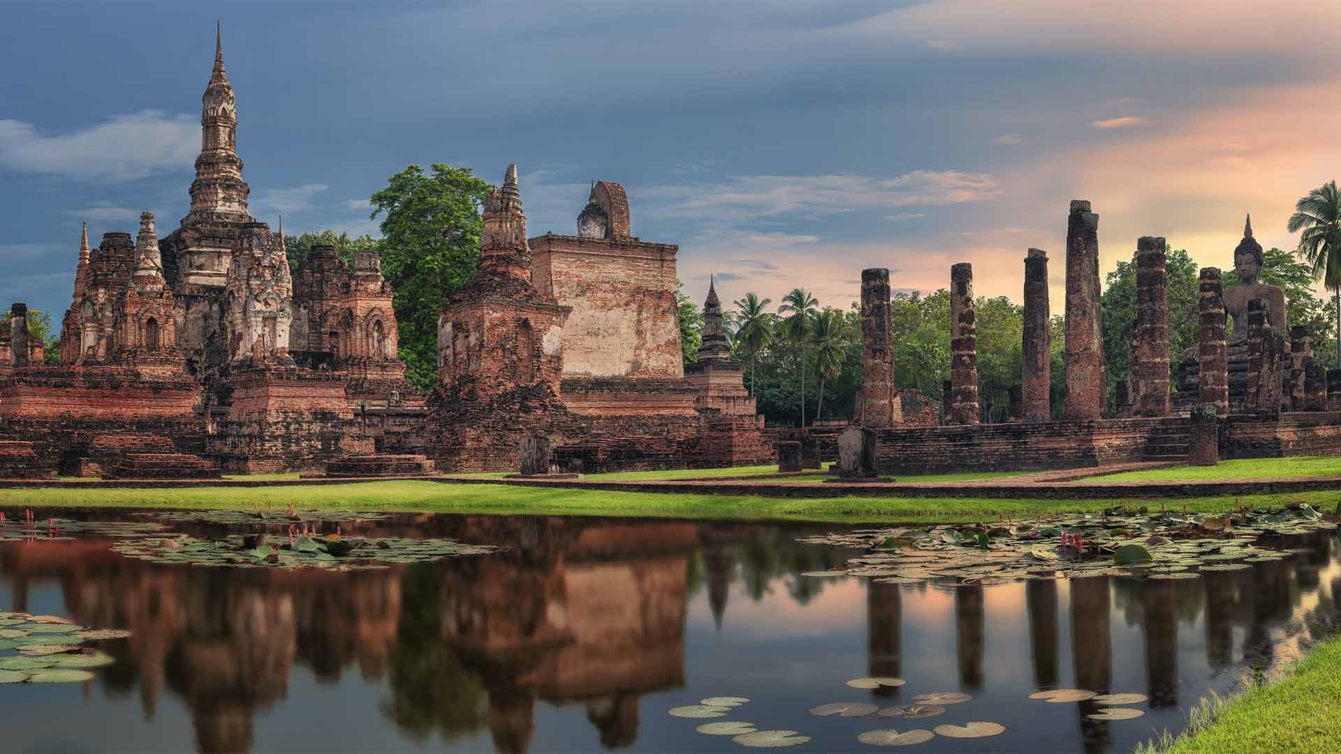 1920x1080 Sukhothai Park: Preserved Ancient Capital