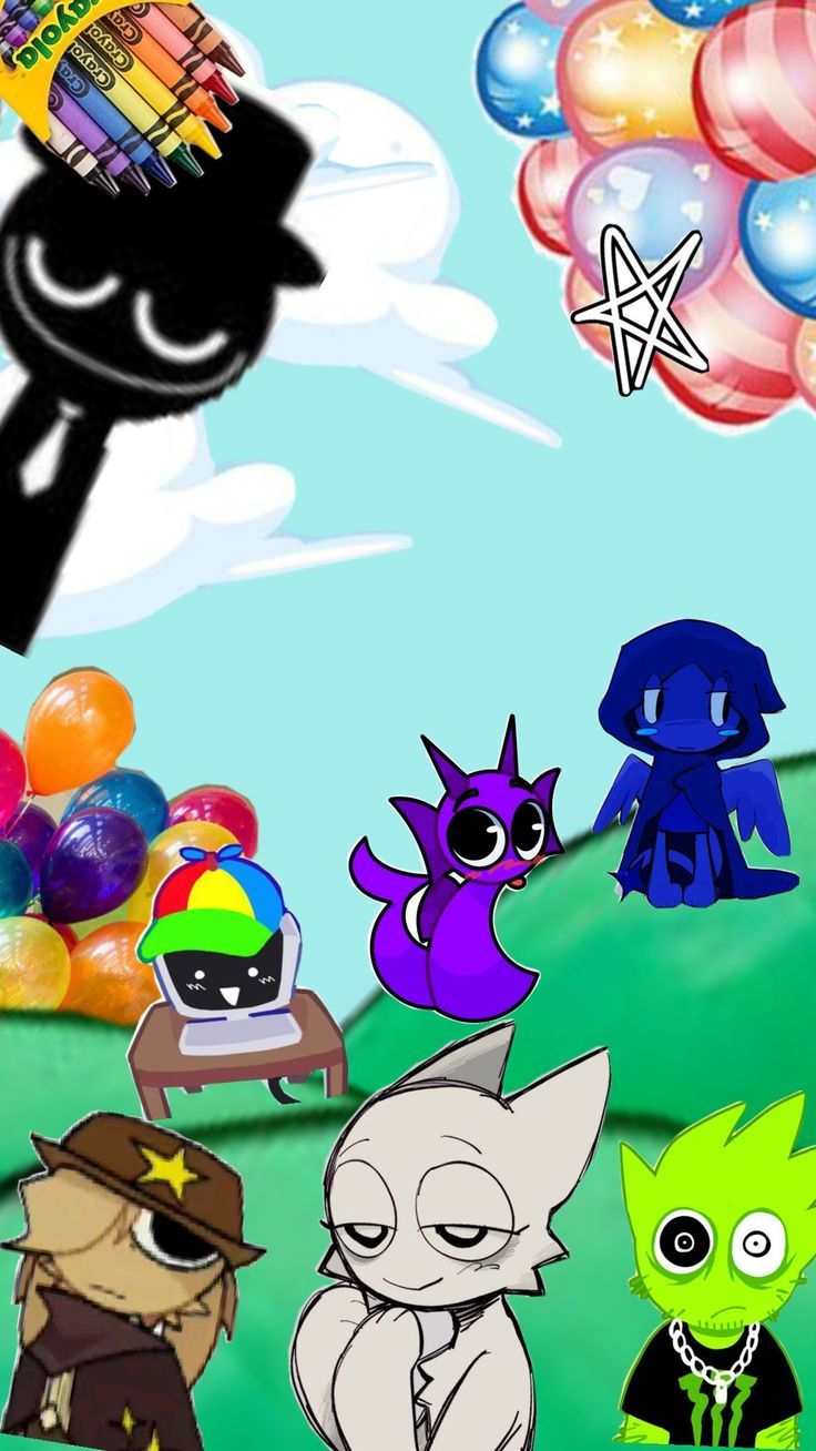 736x1308 sprunki wallpaper