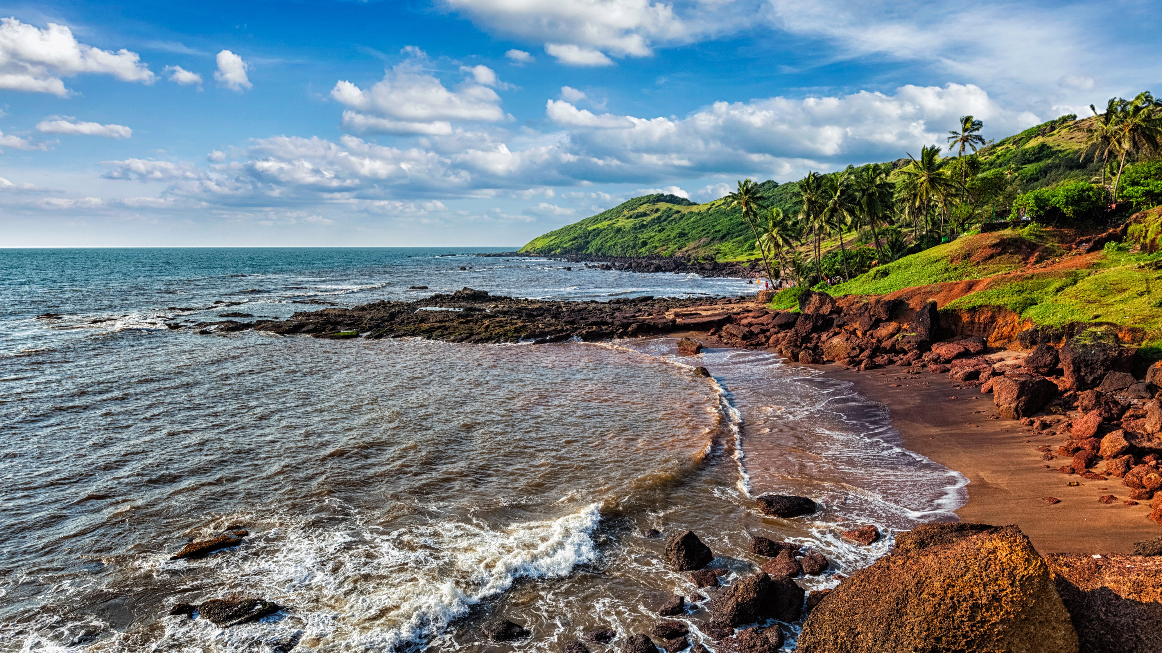 4000x2250 Anjuna Beach HD Goa India Wallpaper, HD Nature 4K Wallpaper, Image and Background