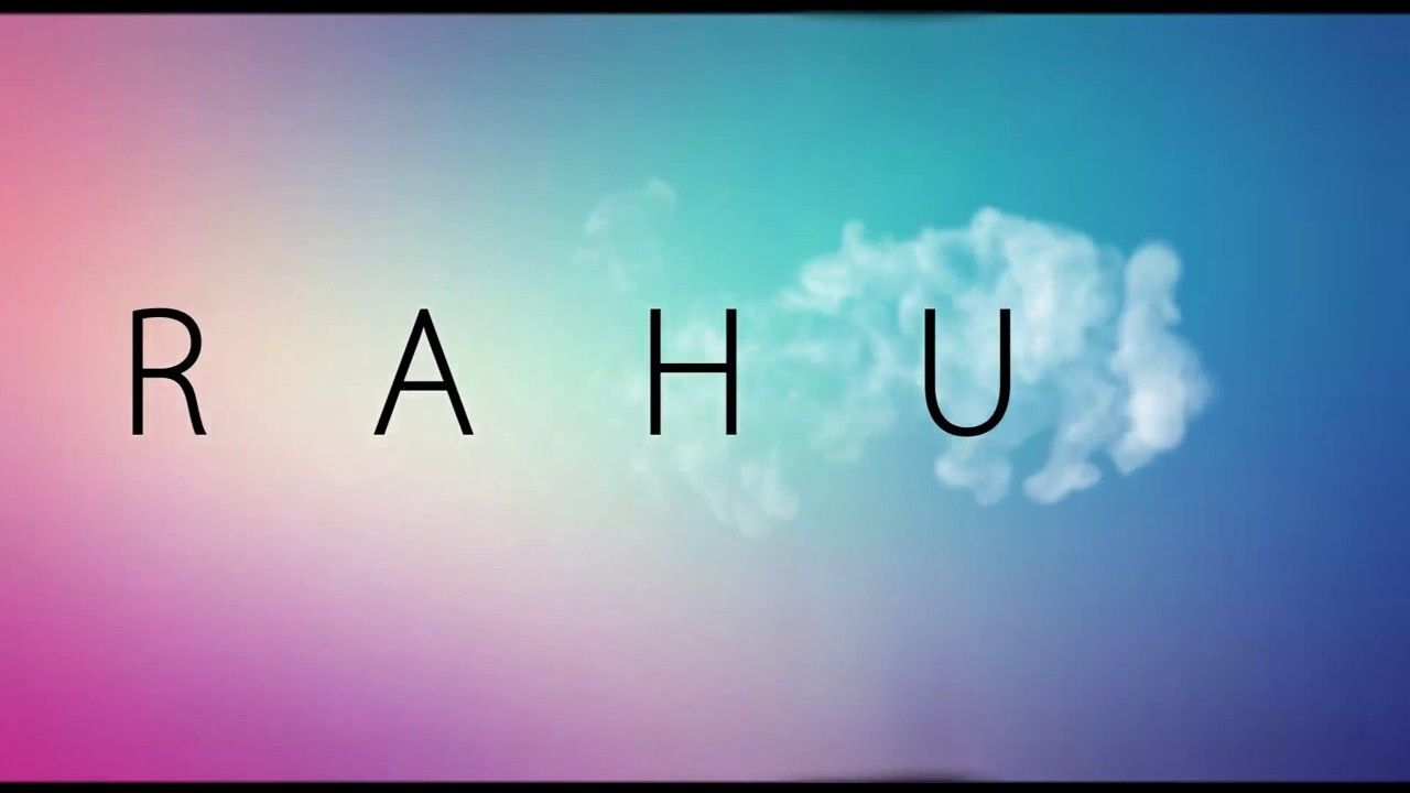 1280x720 LOGO ANIMATION WITH THE NAME RAHUL