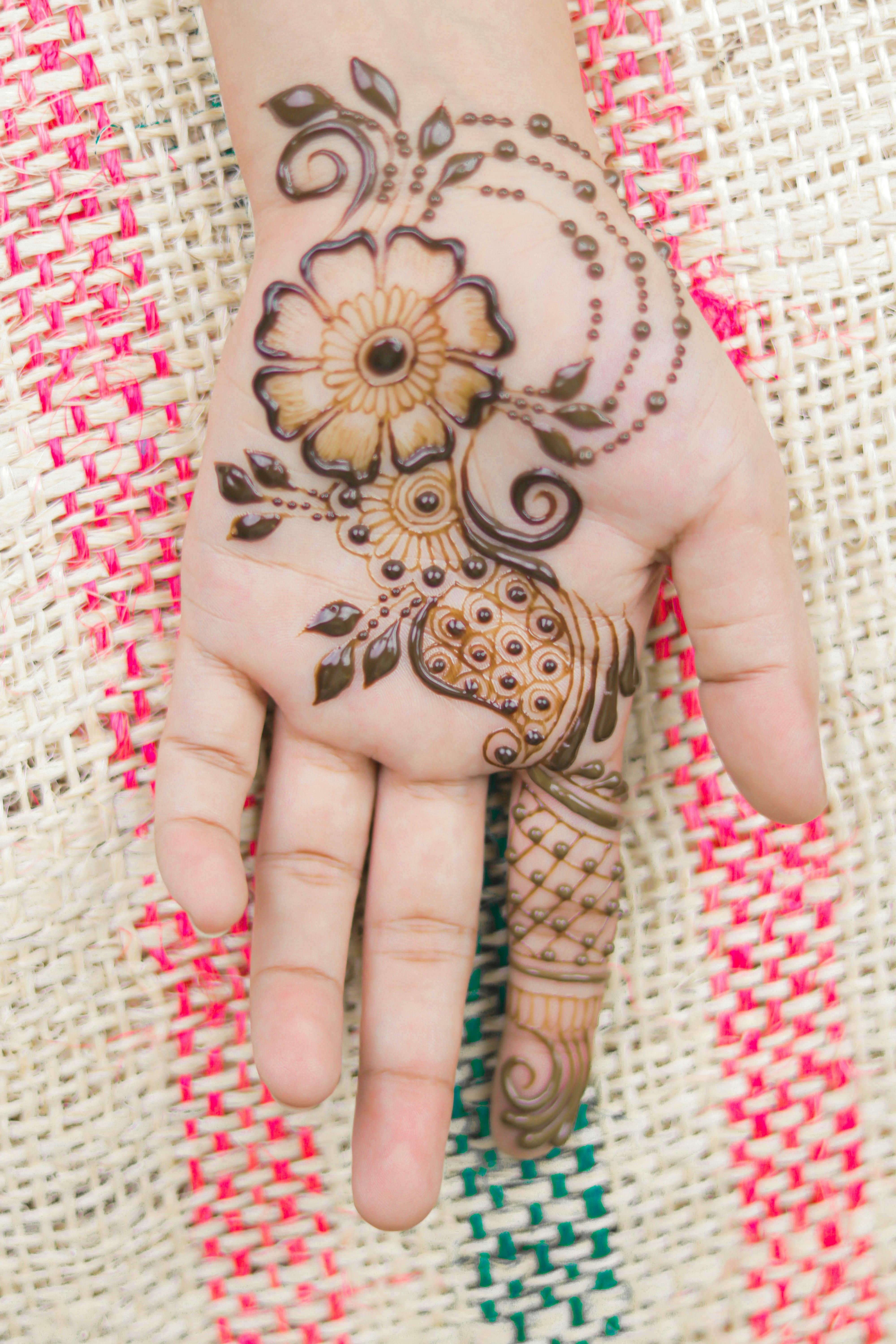 4000x6000 Henna on Person's Hand · Free
