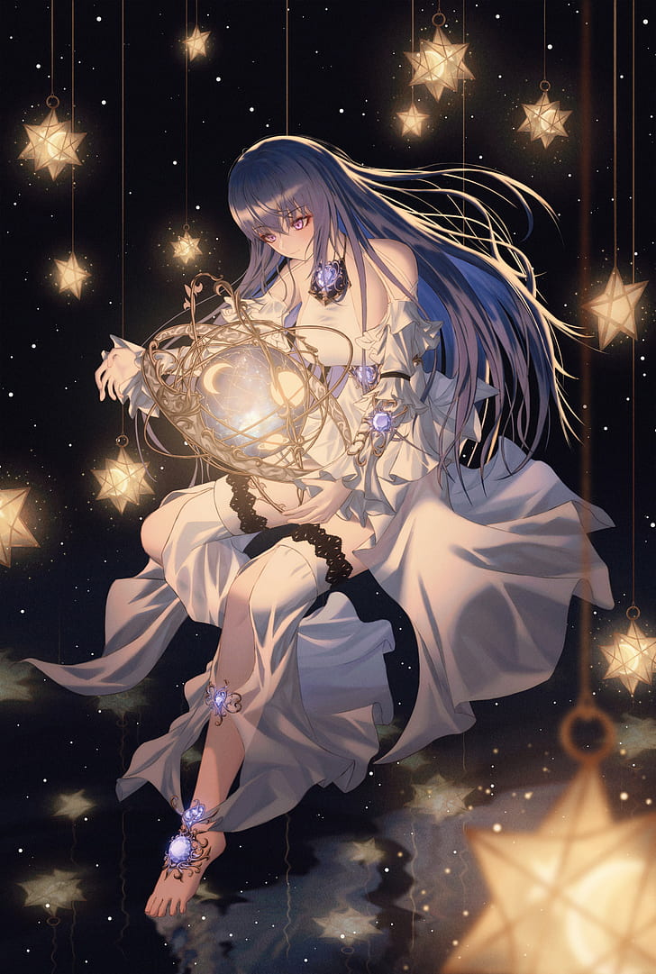 728x1081 HD wallpaper: anime, comic art, Mobile animation, fantasy girl, anime girls