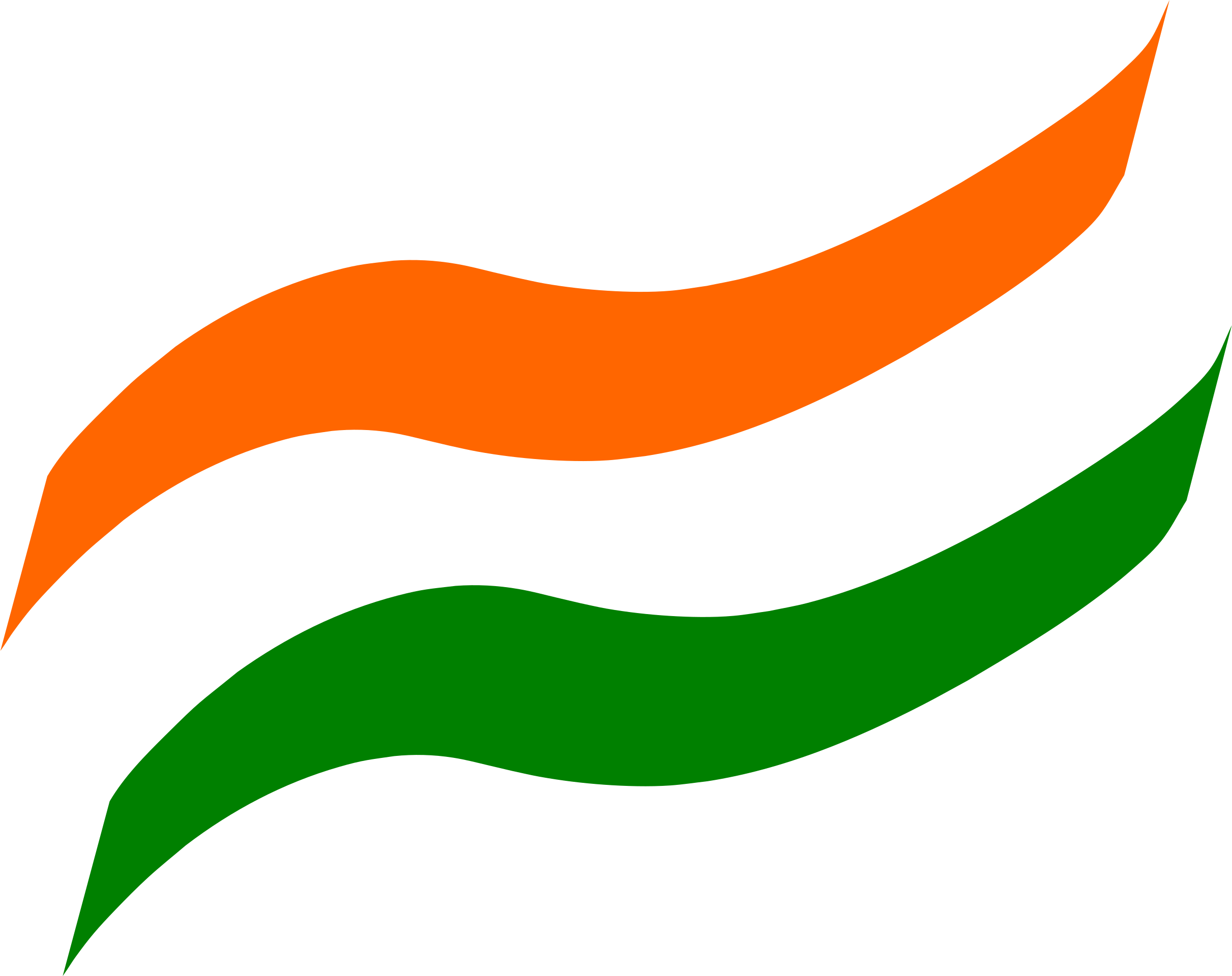 2423x1920 Indian Flag vector clipart image on