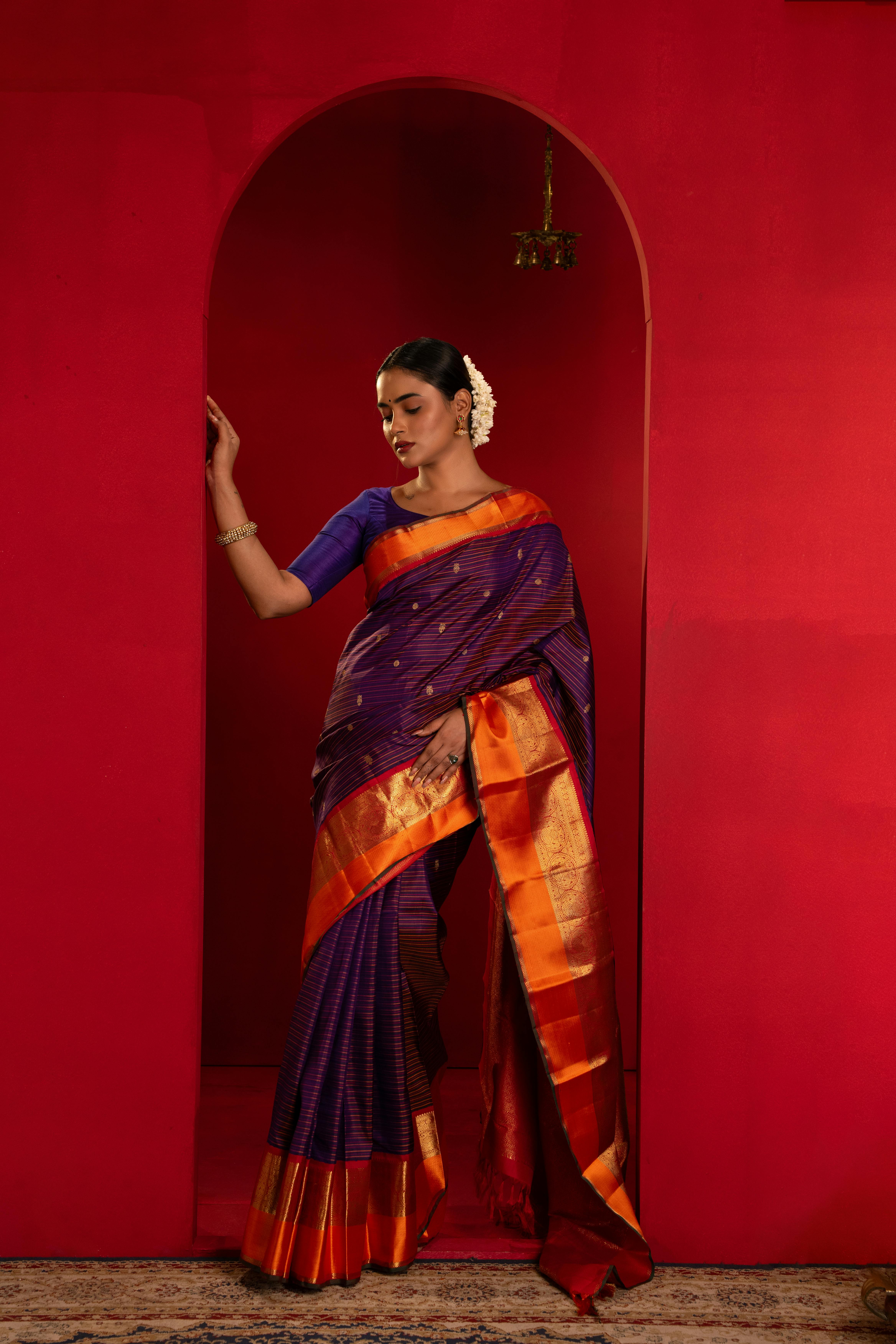 4672x7008 Elegant Woman in Traditional Indian Saree · Free