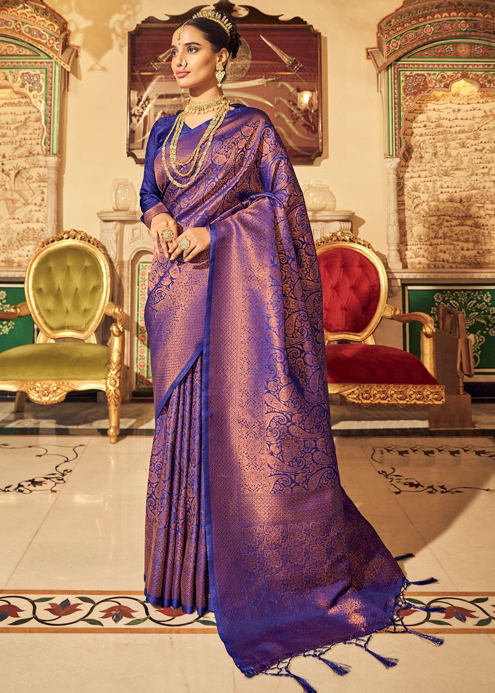 1000x1400 Kanjivaram Silk Saree Image
