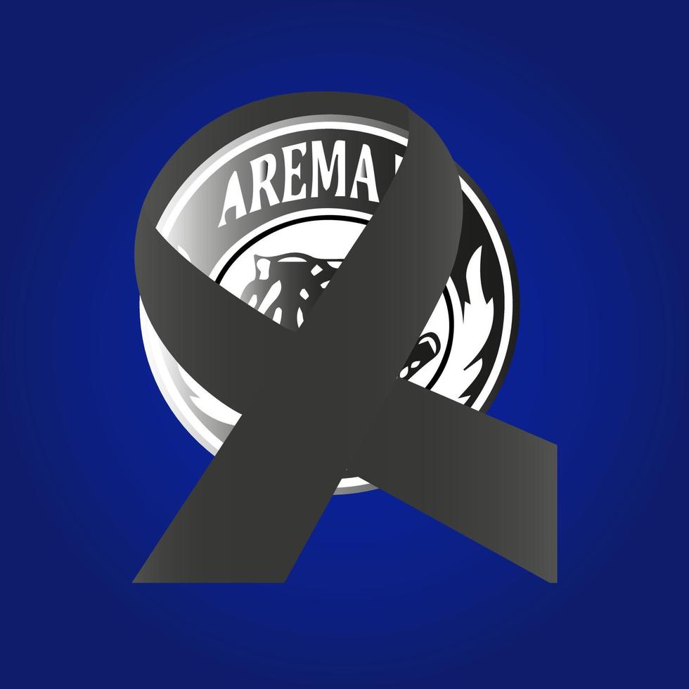 980x980 mourning theme vector design for the incident that befell Arema fc football fans