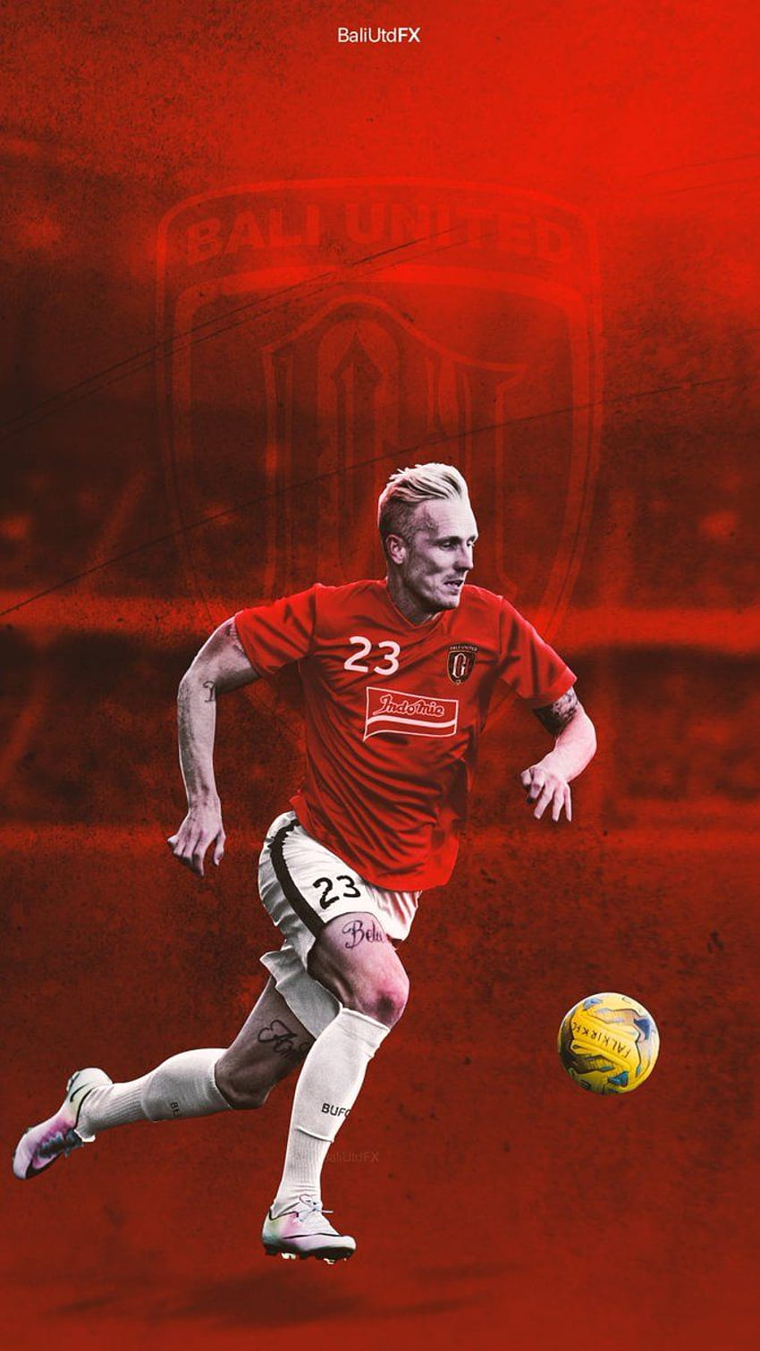 850x1511 Bali united logo HD wallpaper
