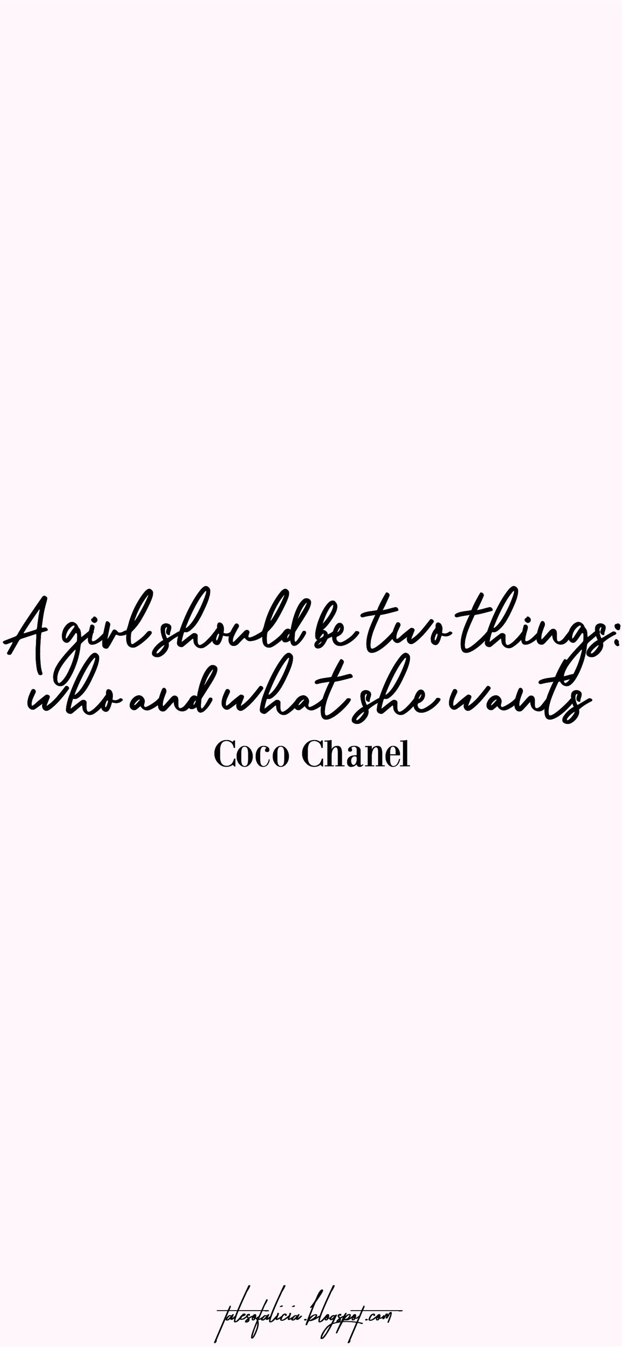 1284x2778 Sassy Coco Chanel Quotes iPhone Wallpaper Free Download