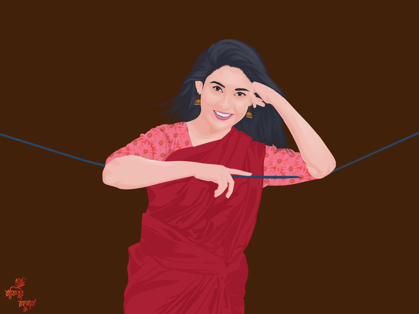 1600x1200 Mehazabien Chowdhury vector art by Rakibur Rahman pranto on Dribbble