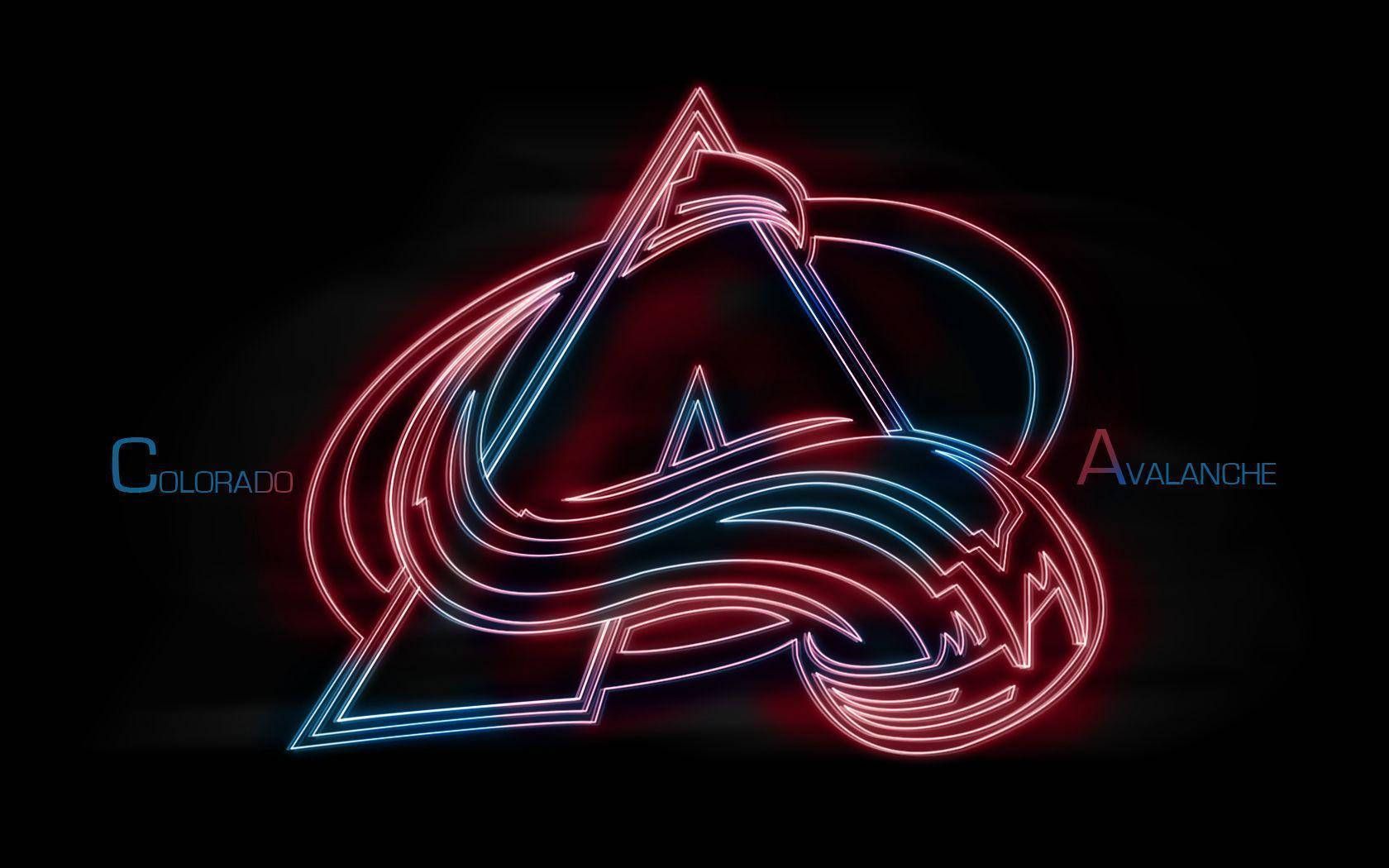 1680x1050 Download Colorado Avalanche Neon Logo Wallpaper